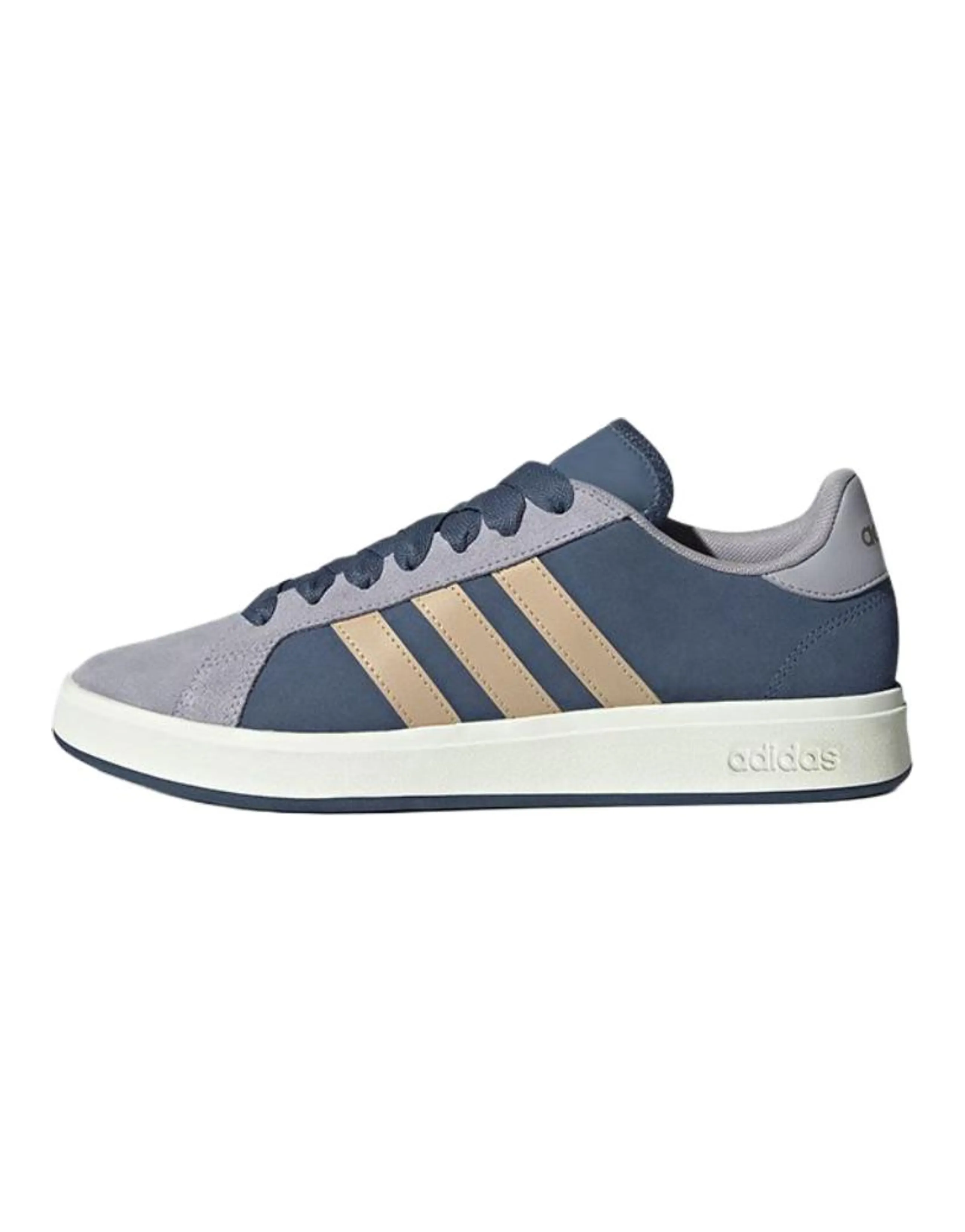 adidas Grand Court Base 00s Comfortable Versatile Wear-Resistant Low-Top Skate Shoes Unisex Grey Blue