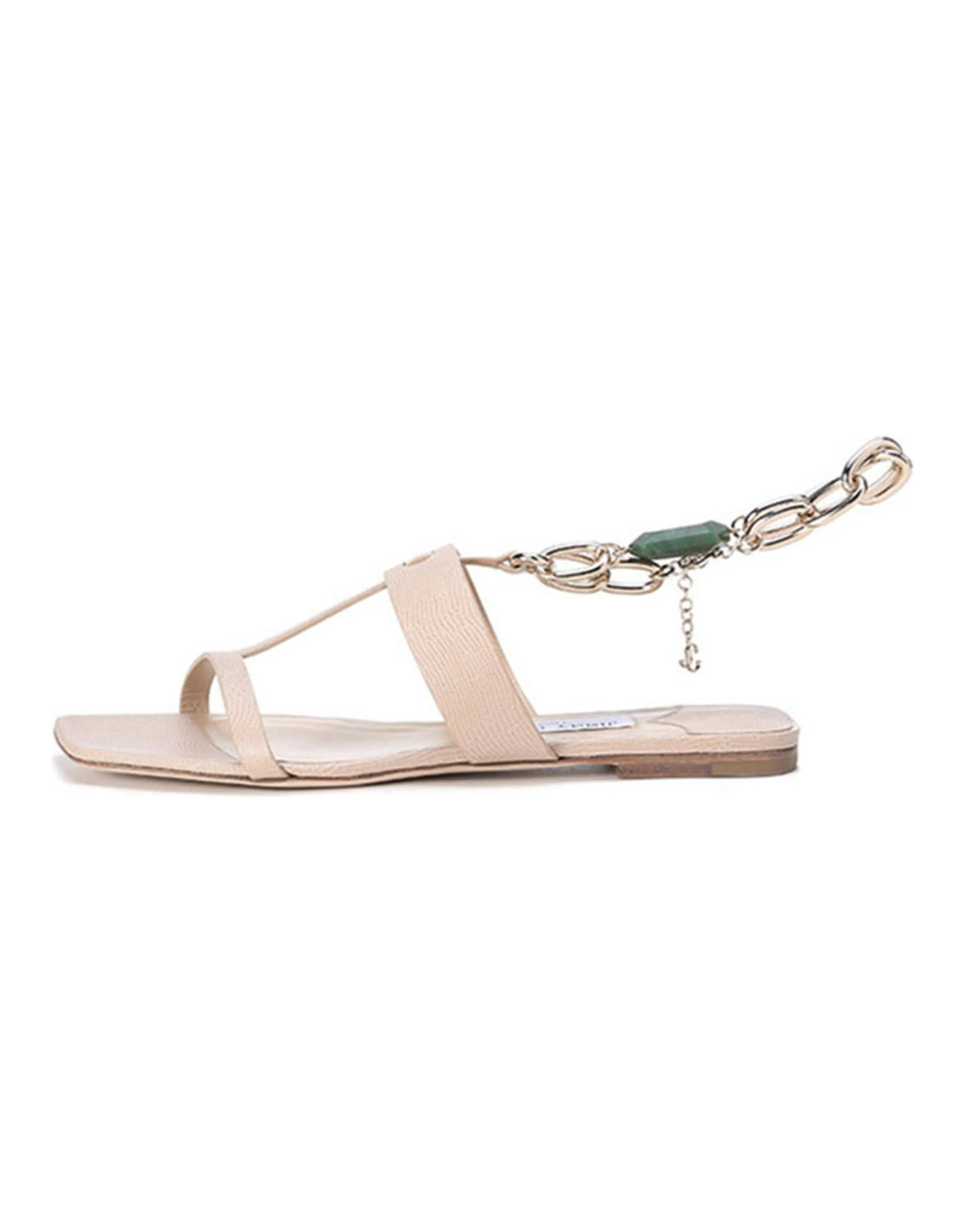 Jimmy Choo One Strap Sandals Women's Beige Yellow