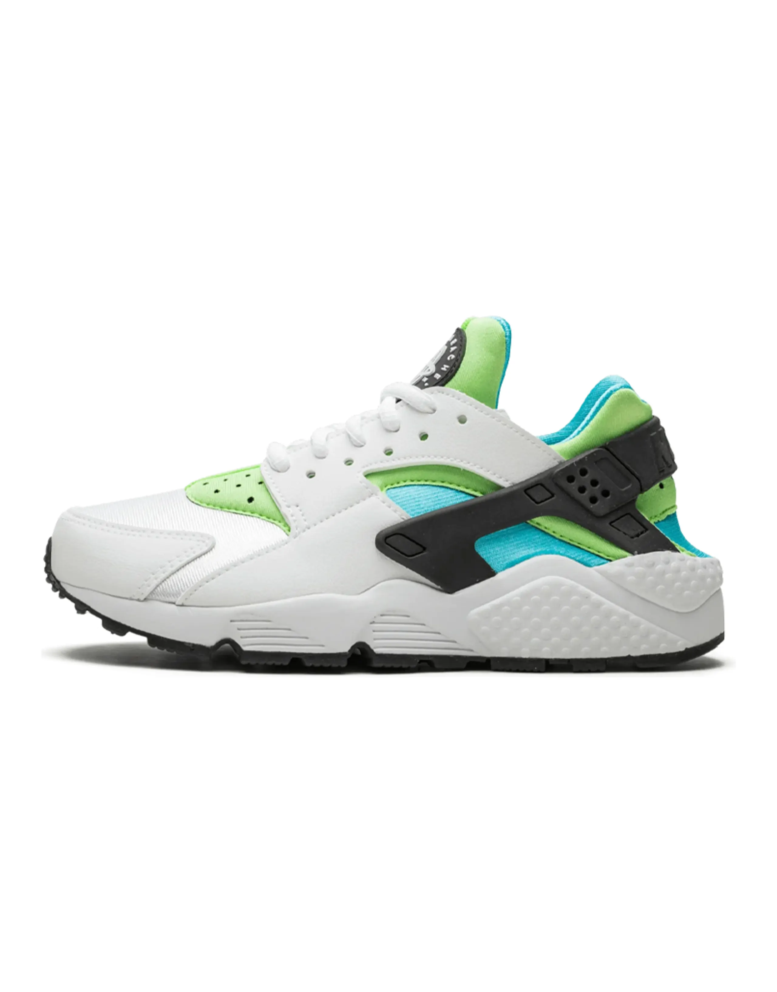 Nike Air Huarache Run White Clearwater Flash Lime Women's