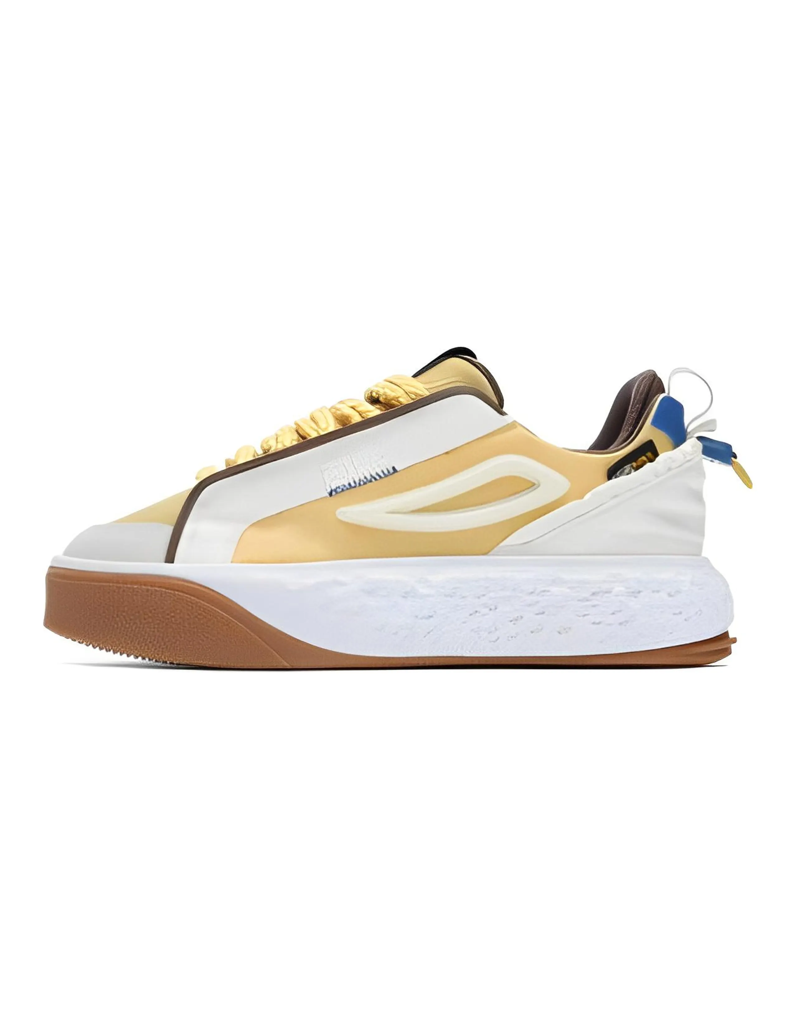 FILA Court Deluxe Low 'White Brown Yellow' Women's