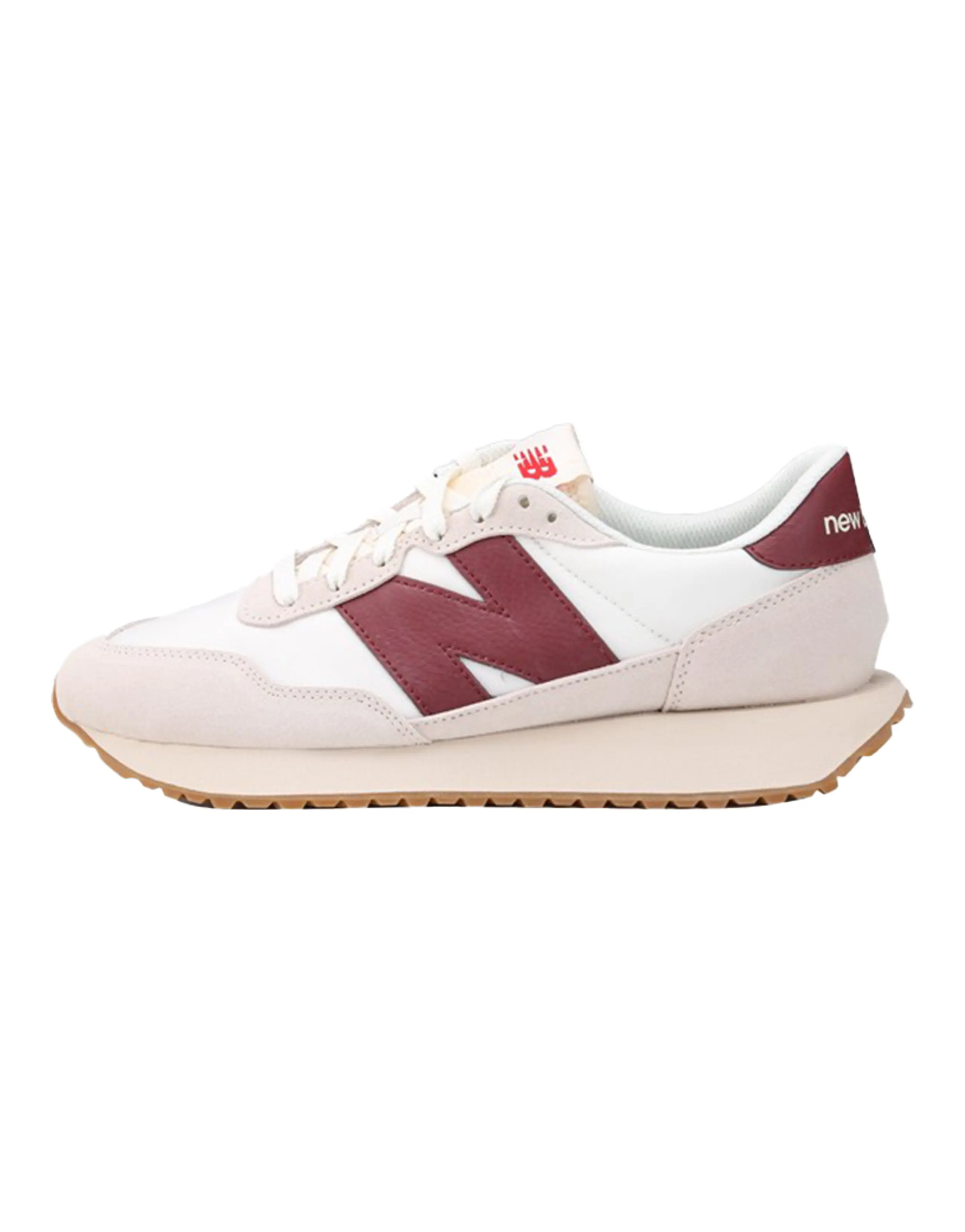 New Balance 237 White Burgundy