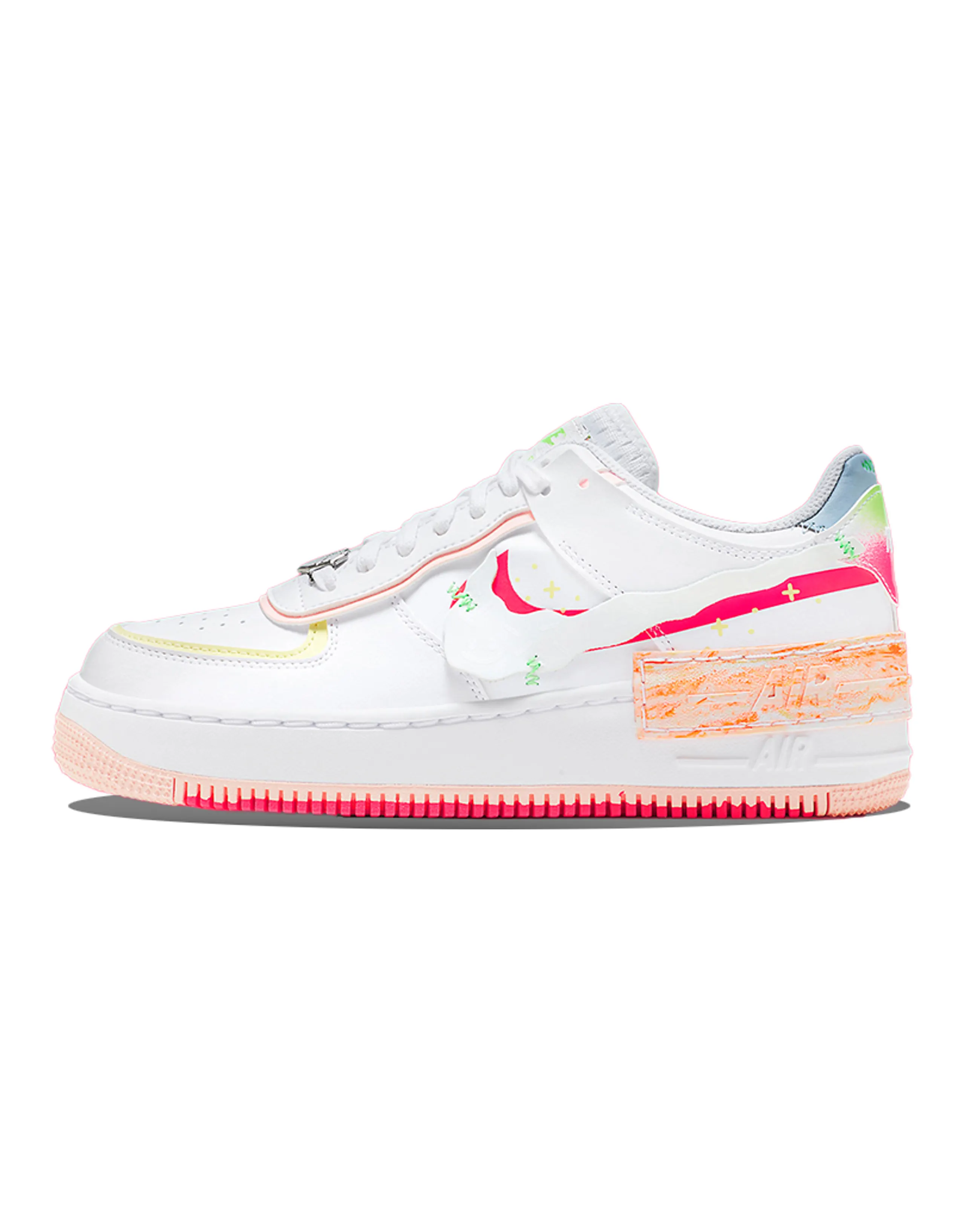 Nike Air Force 1 Low Shadow White Pink Orange Women's