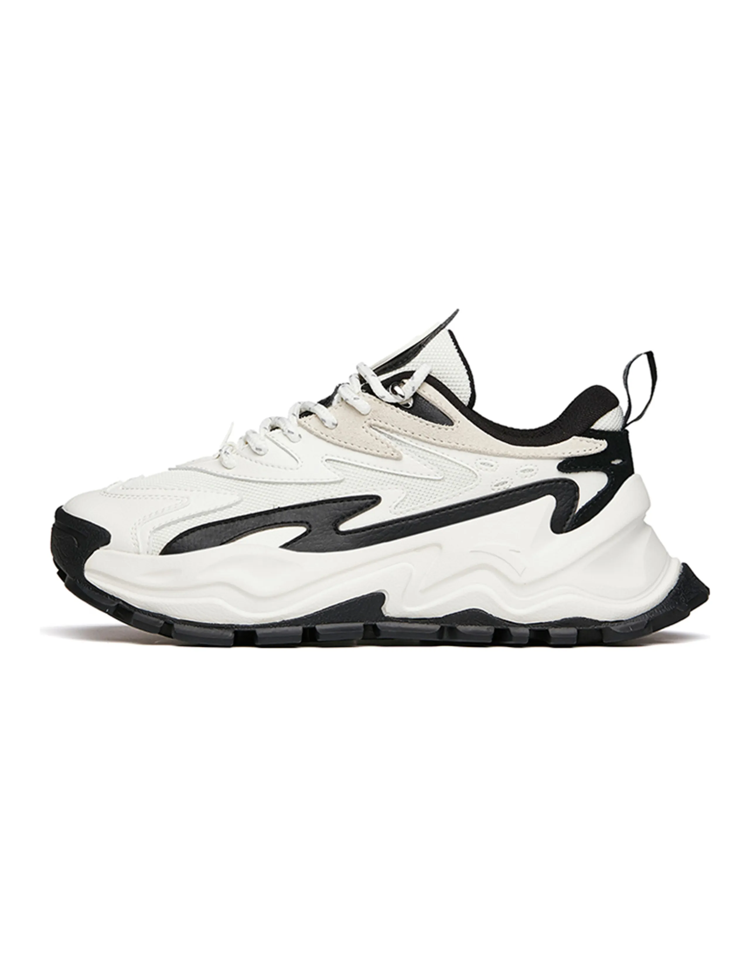 ANTA Hot Chunky Sneakers Women's Low-Top White Black