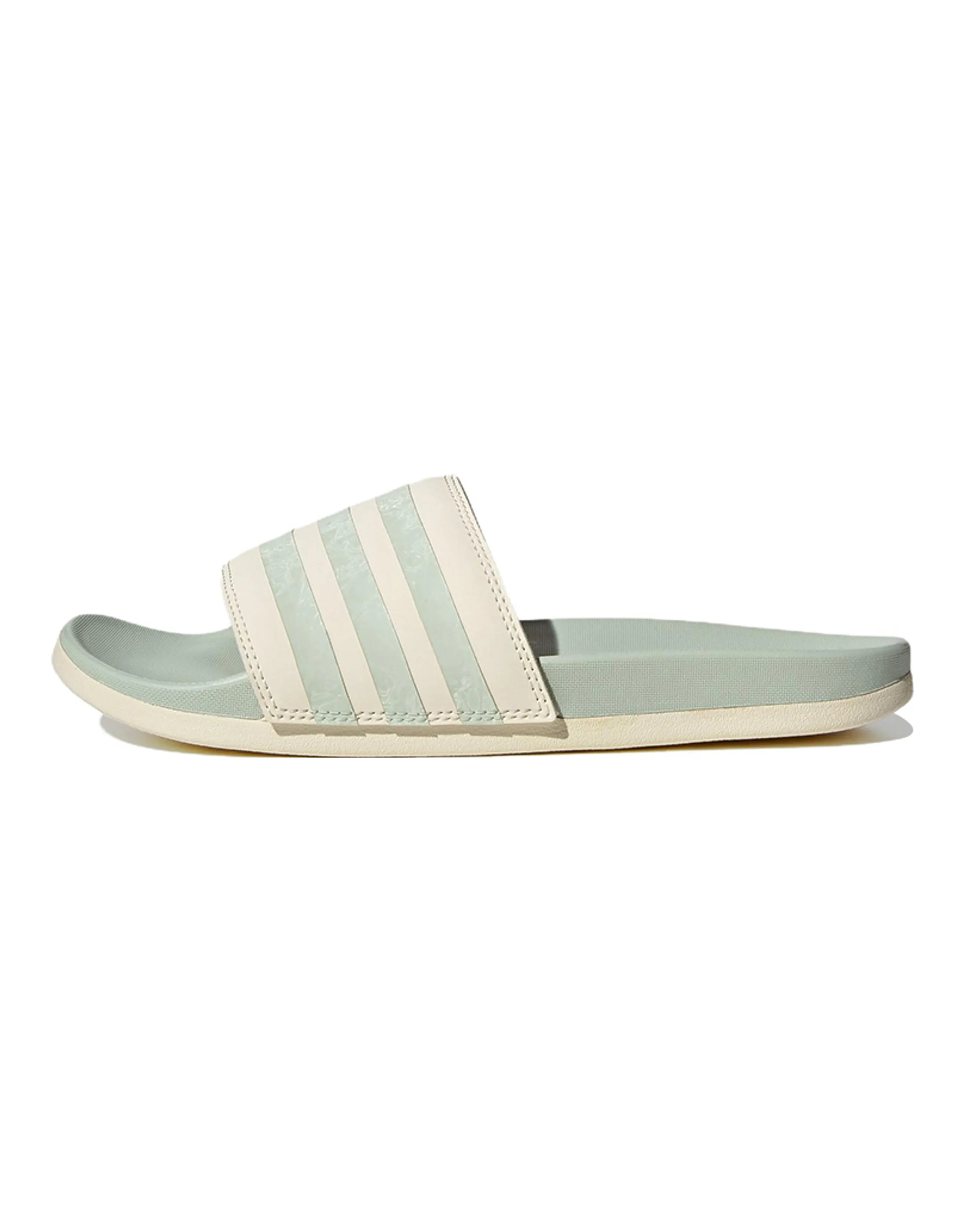 Adilette Women's Adidas Comfort Slide 'White Linen Green' Women's