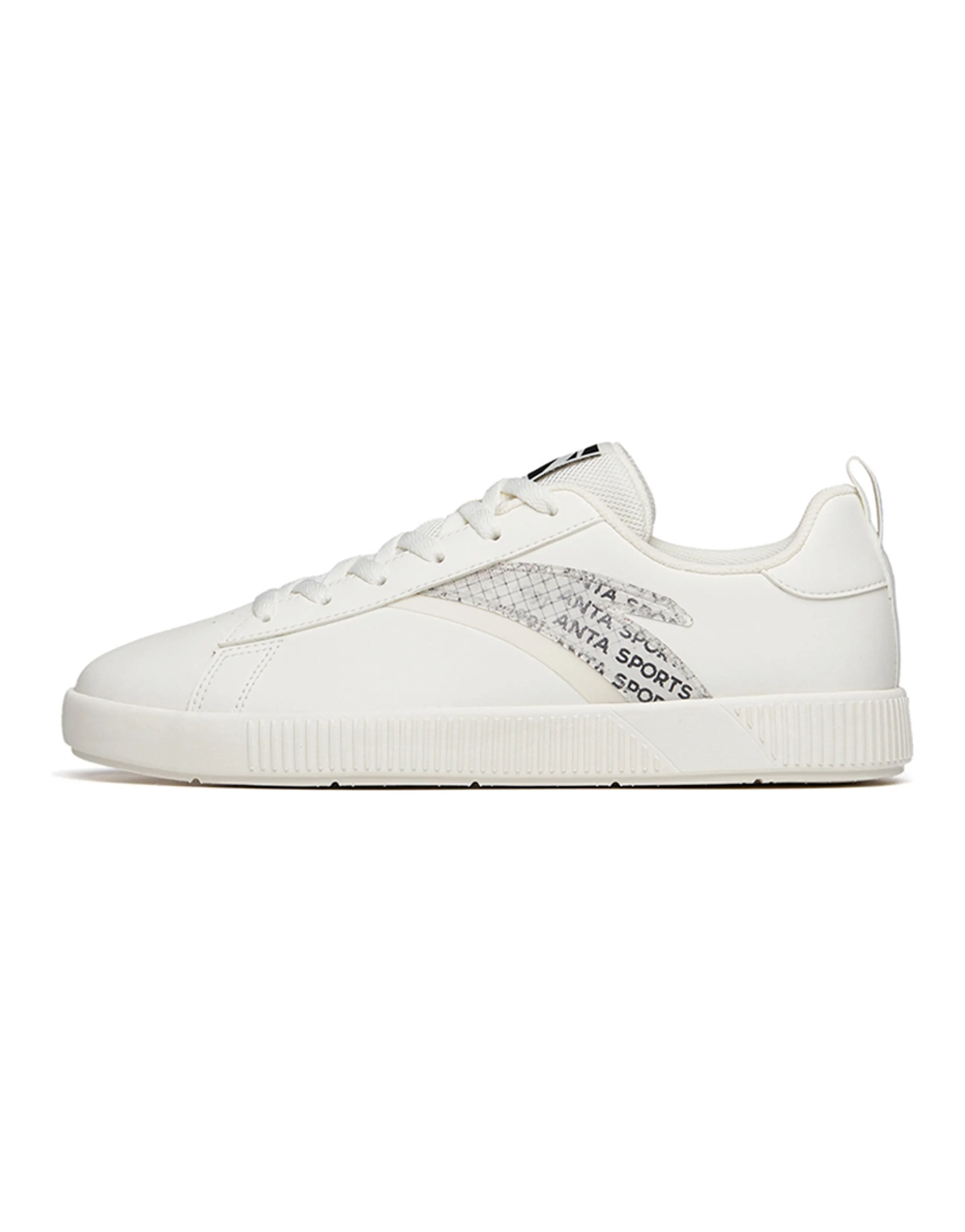 ANTA Skateboard Shoes Men Low-Top Ivory White