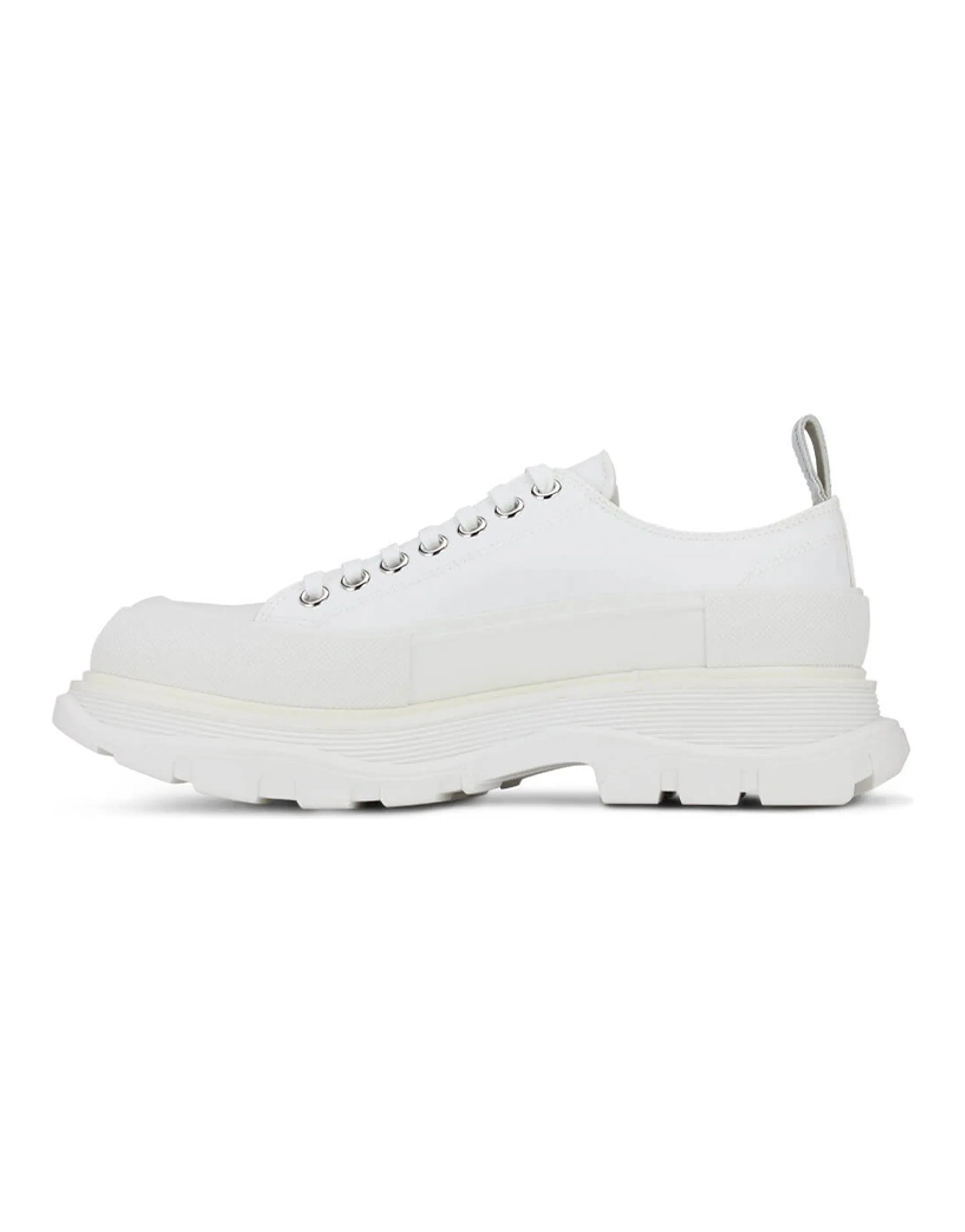 Alexander McQueen Tread Slick Lace Up Sneakers 'White'