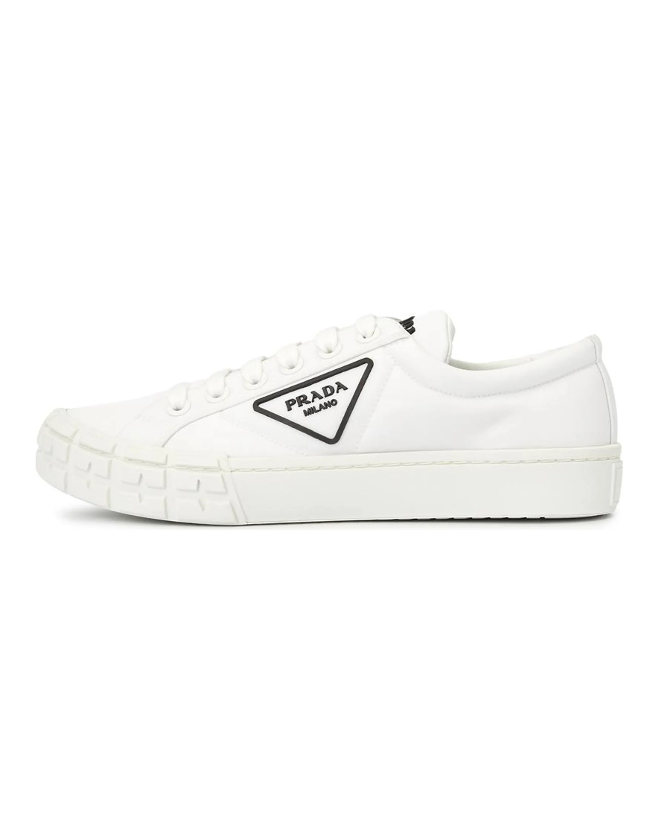 PRADA Comfort Low-Top Fashion Skate Shoes Men's White