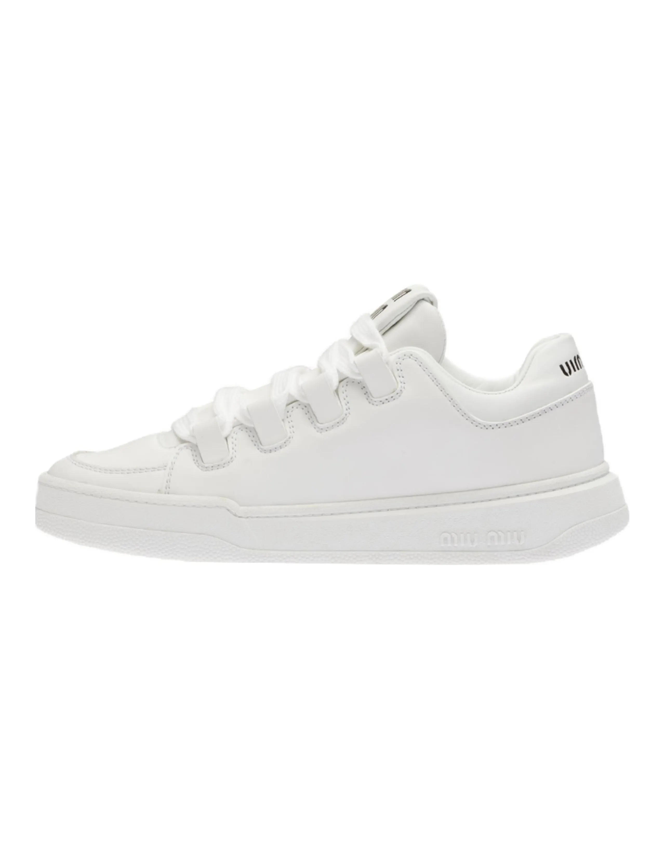 MIU MIU Low Top Stylish Skateboarding Shoes Women's White