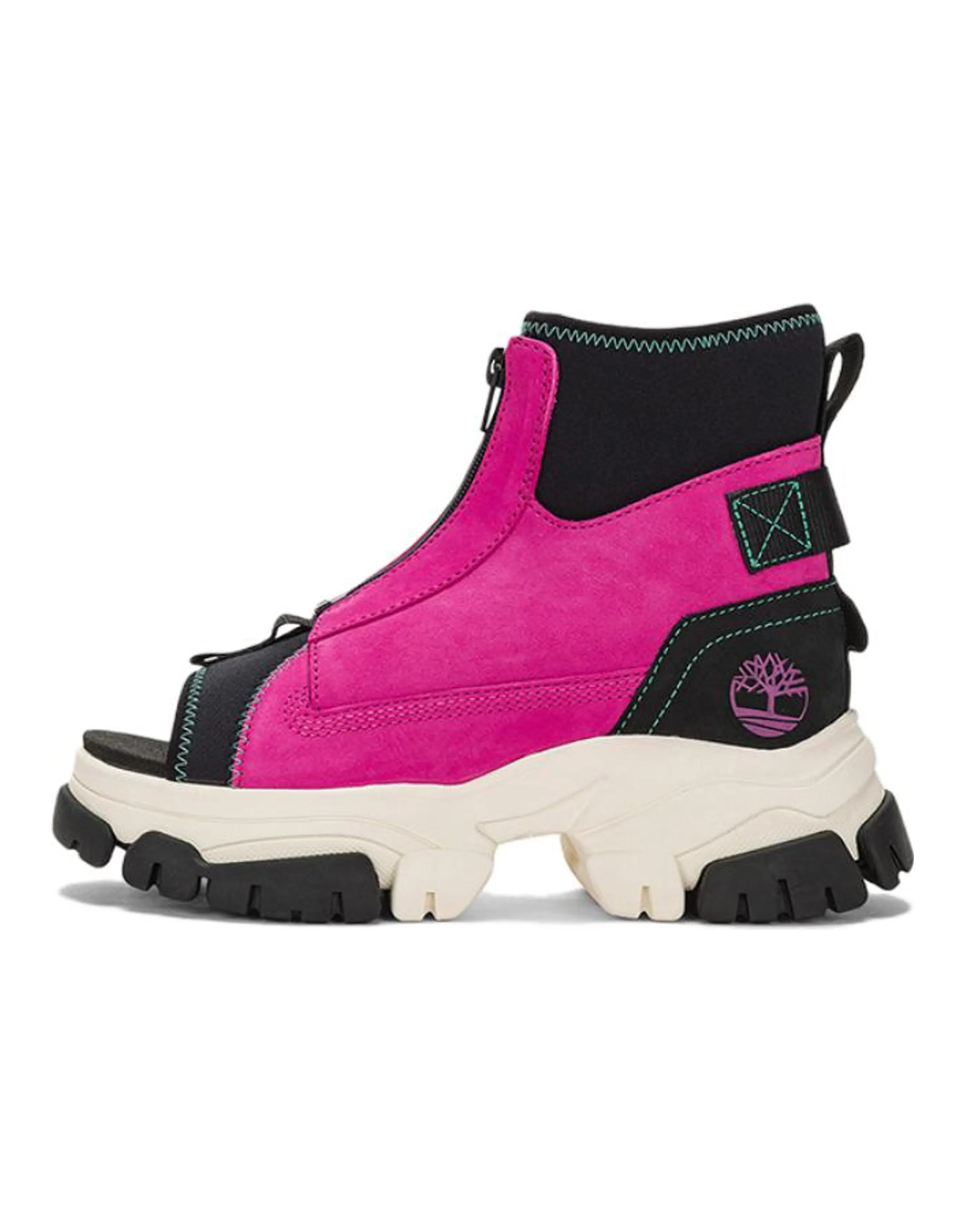 Timberland Adley Way Peep Toe Boot Sandals 'Very Berry' Women's