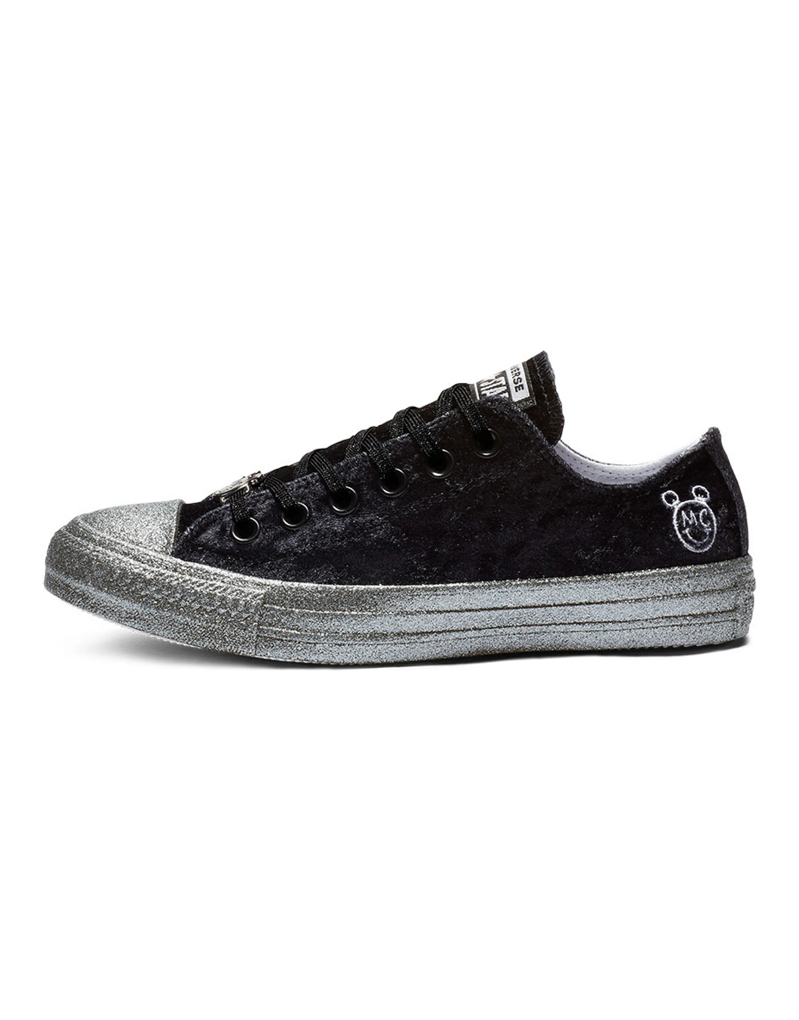 Converse Chuck Taylor All Star Ox Miley Cyrus Black Silver Women's