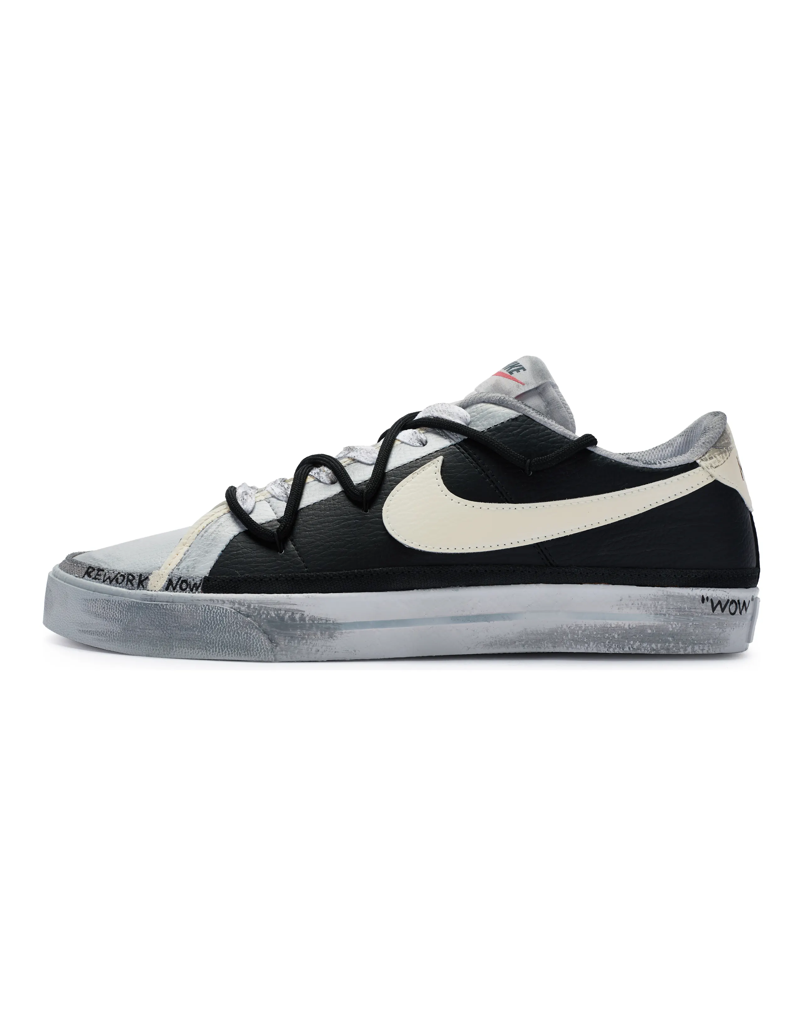 Nike Court Legacy Low-Top Skateboard Shoes Men's Black Gray