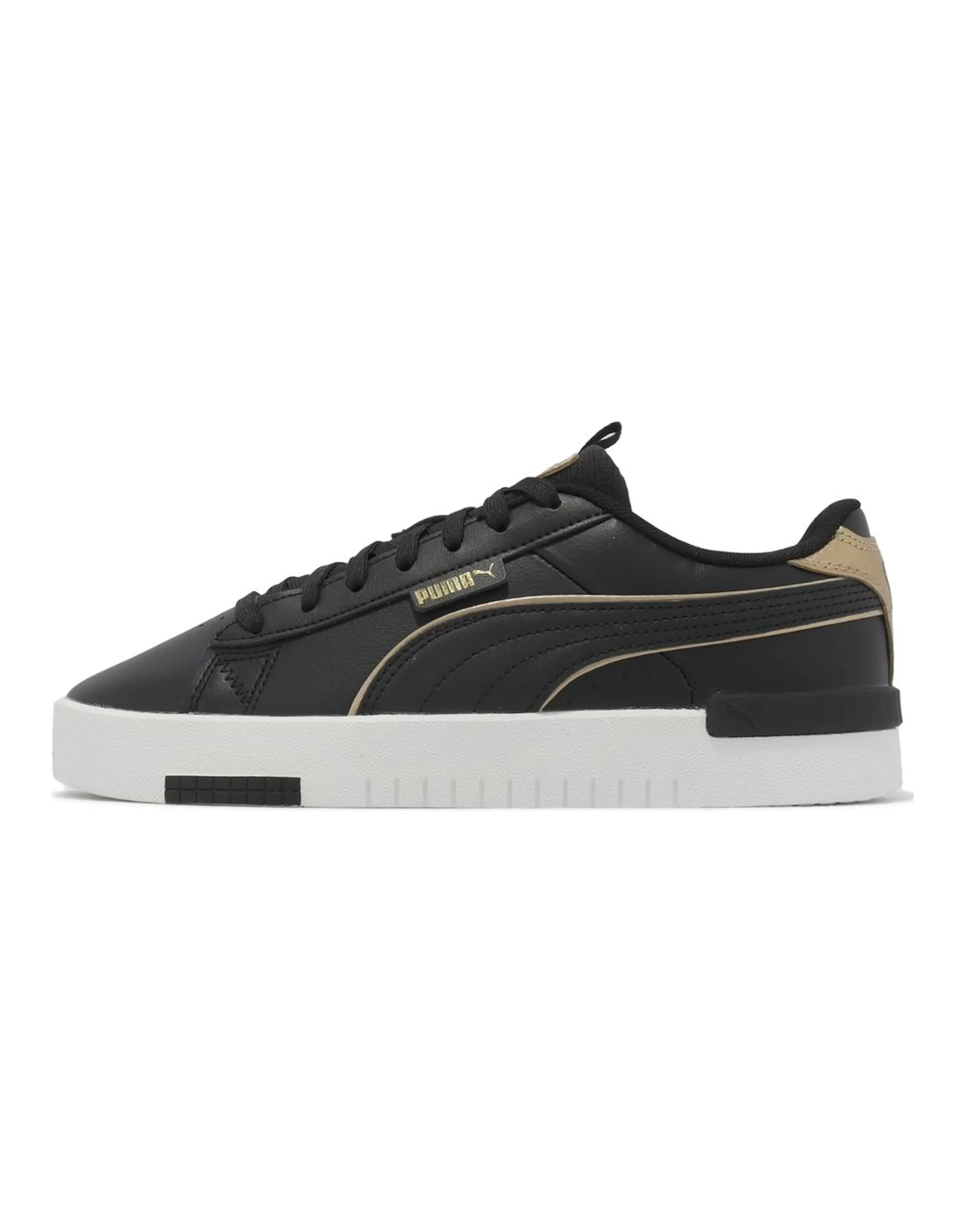 PUMA Jada Renew Pop Up Metallics Slip Resistant Low Top Skateboard Shoes Women's Black Gold