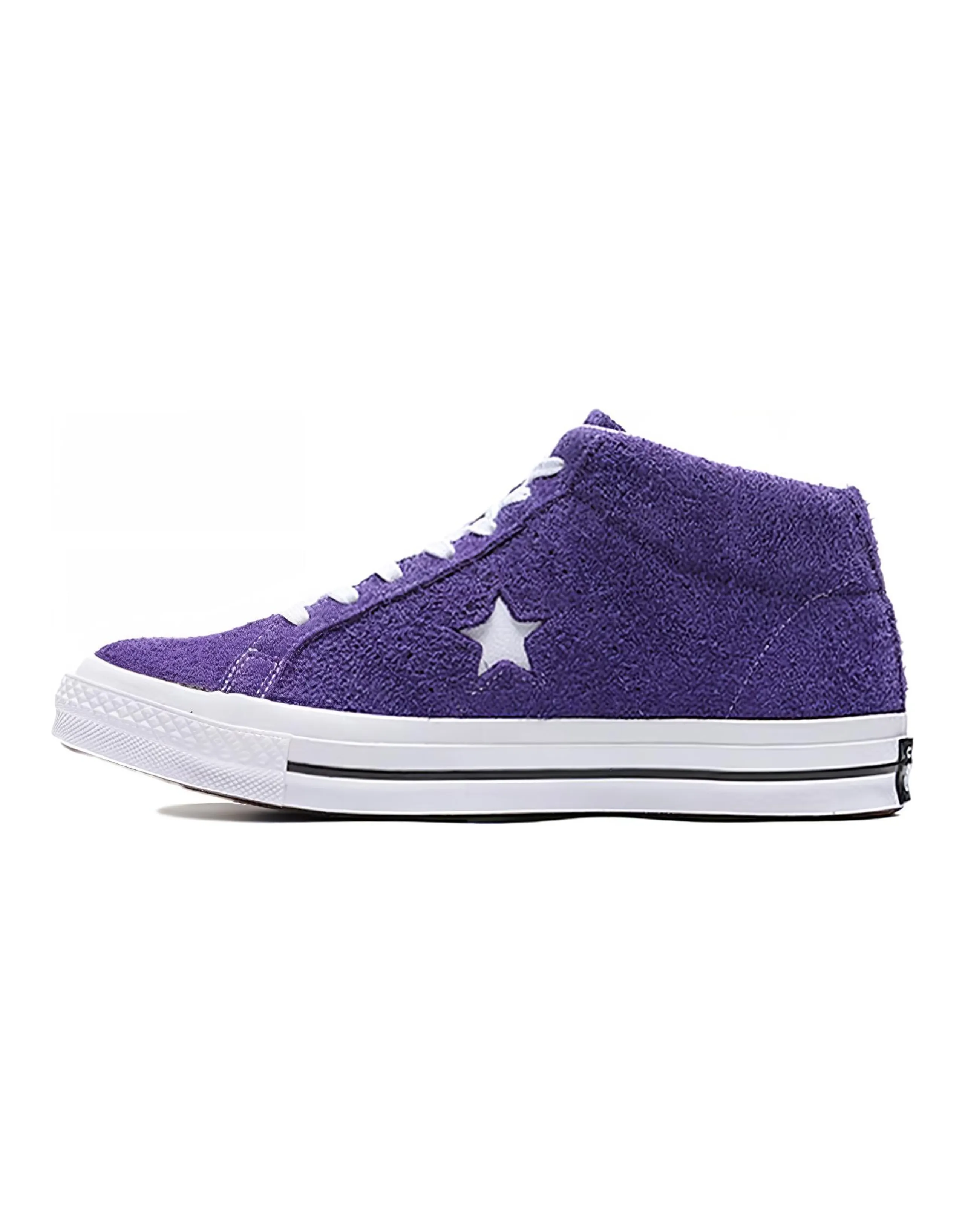 One Star Converse Mid 'Purple Fuzz'