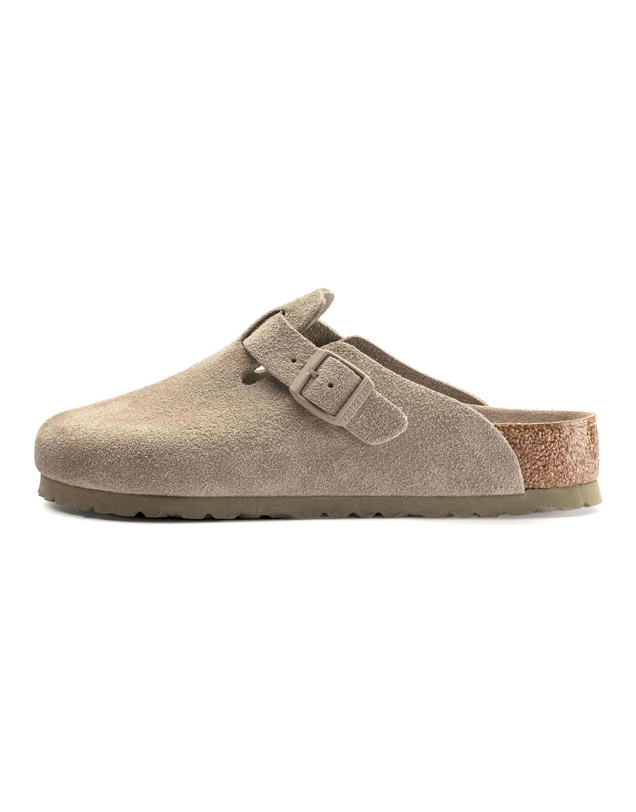 Boston Birkenstock Soft Footbed Narrow 'Faded Khaki'
