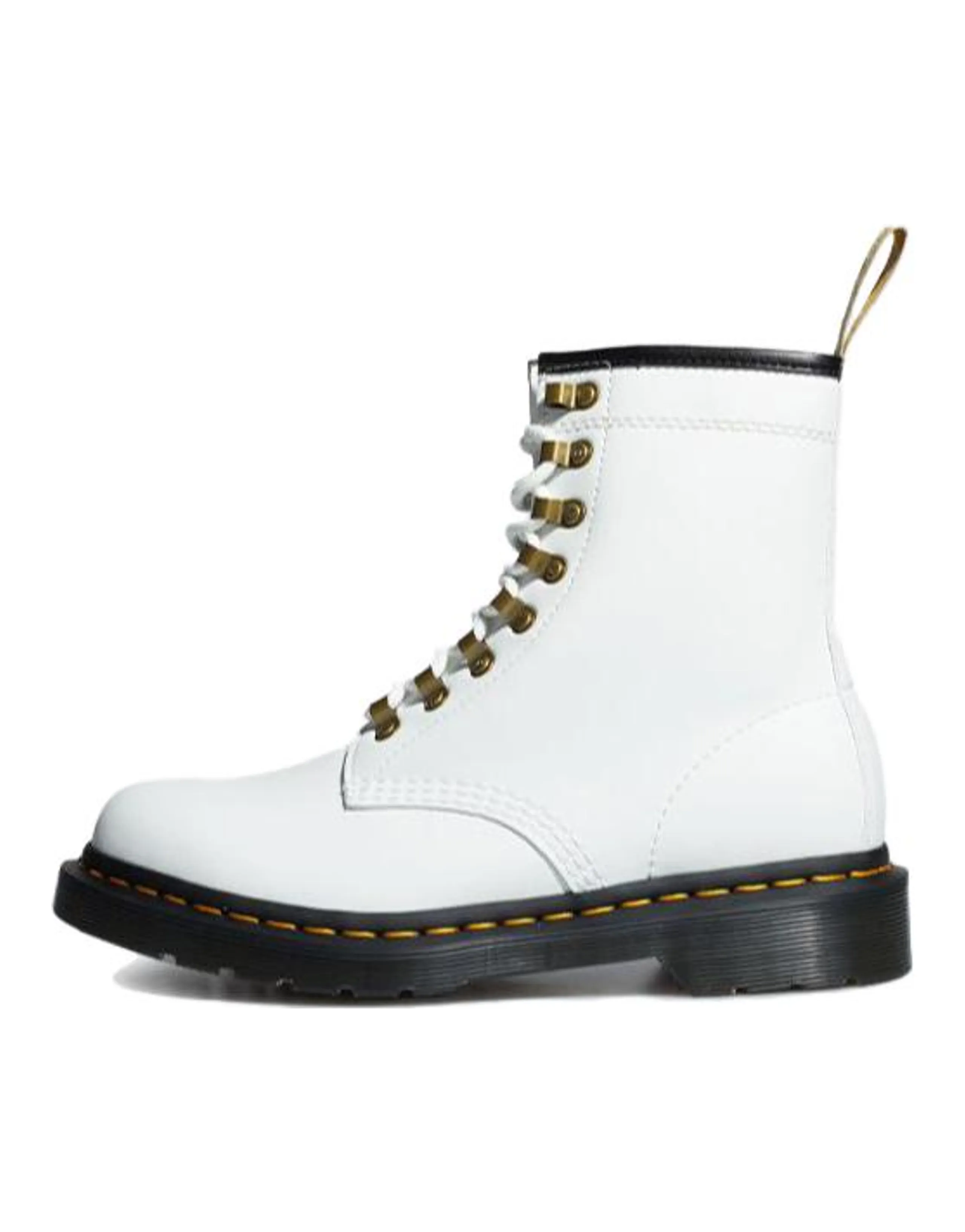 Dr.Martens Short Mid-Calf Martin Boot Women's White