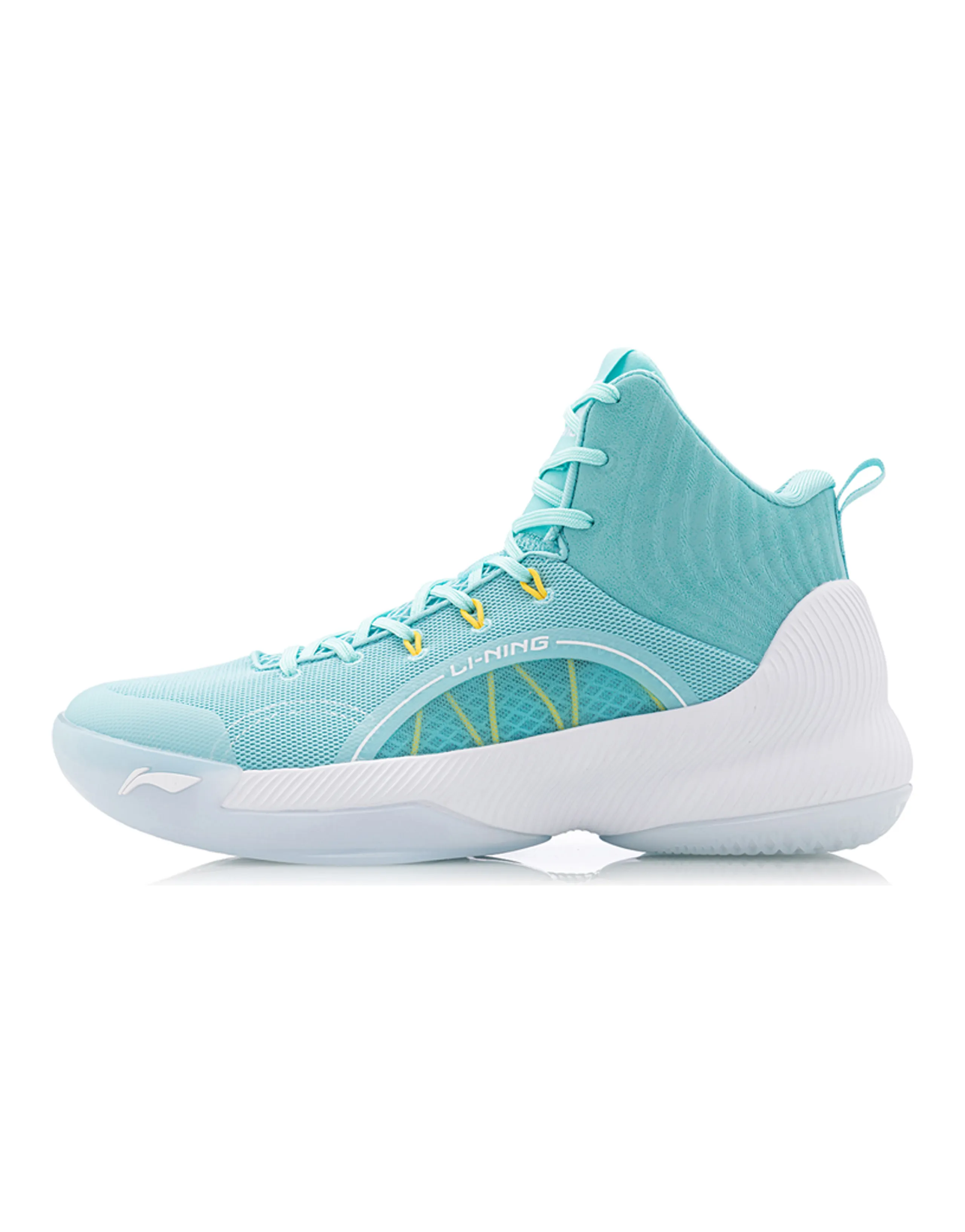 LINING YuShuai TD Basketball Shoes Men Mid-Top Pure Blue