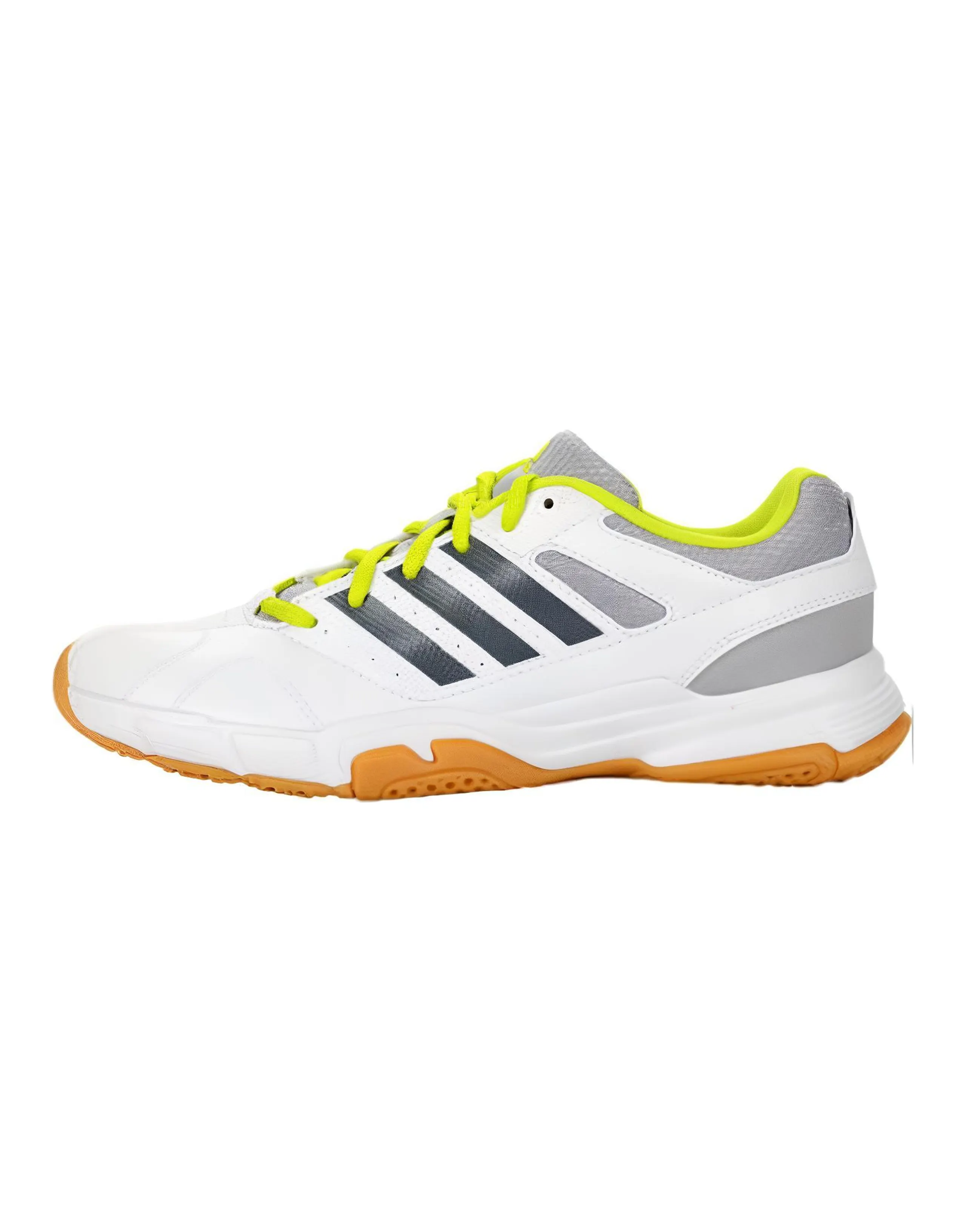 Adidas Quickforce 3 Cushioning Wear-Resistant Low-Top Badminton Shoes Unisex White Green