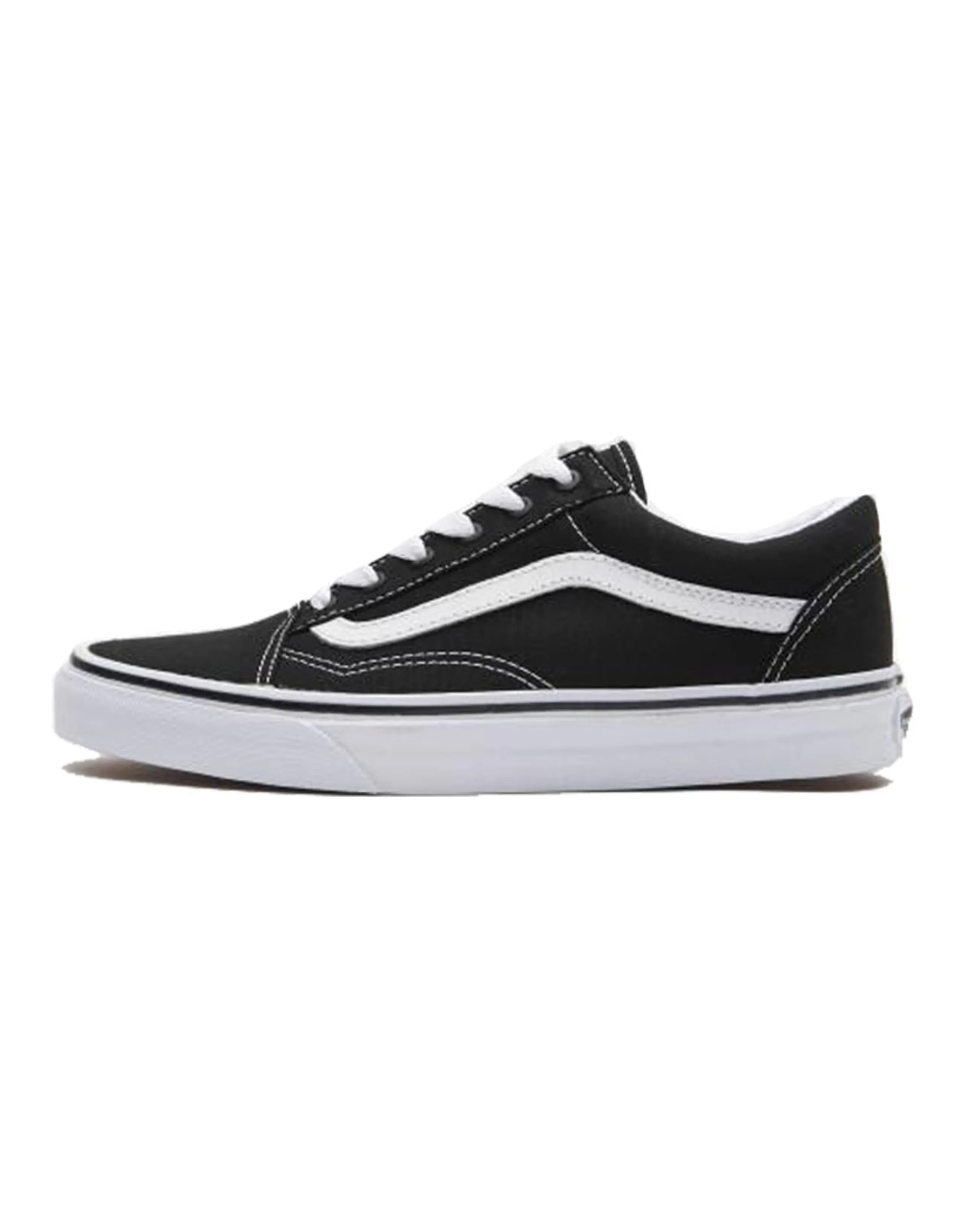 Vans Old Skool Black White White Heel Tab