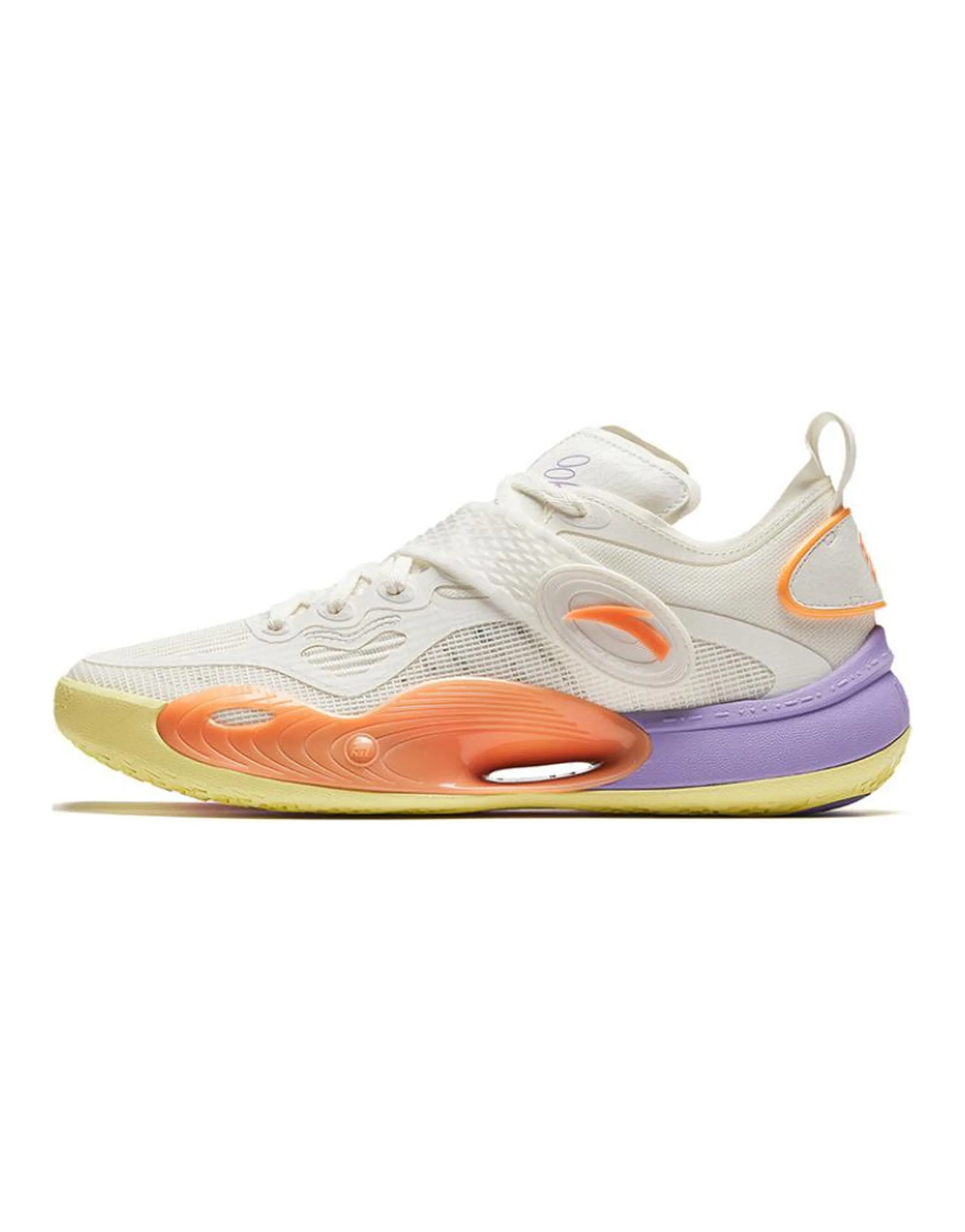 Anta Slip Resistant Low Top Basketball Shoes Men's White