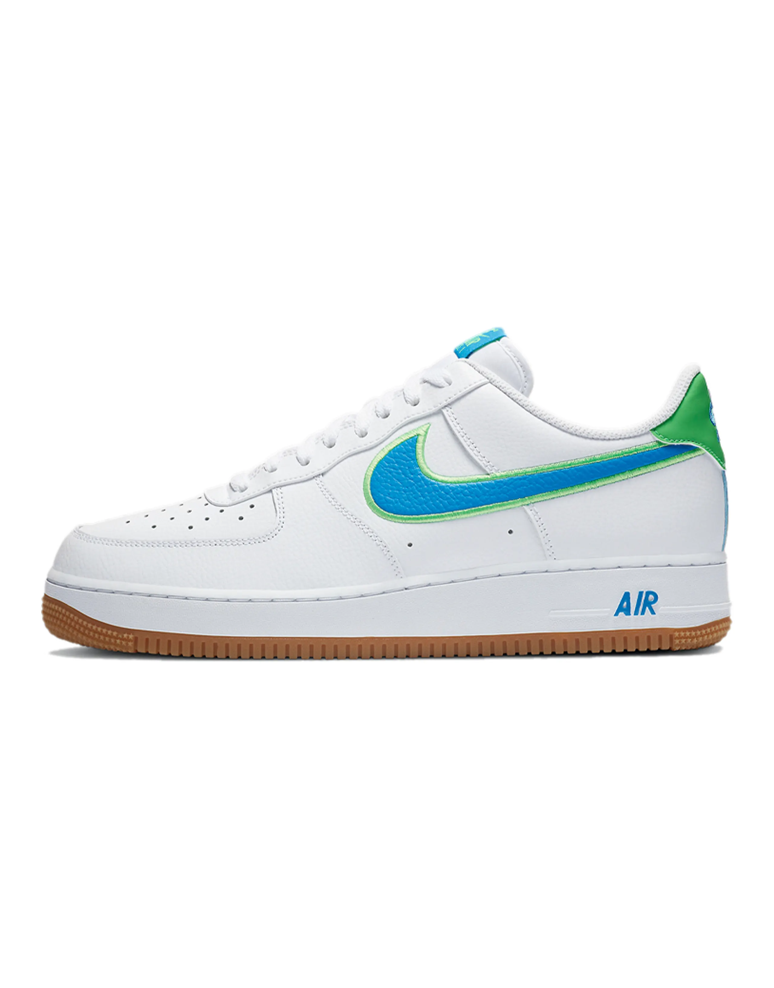 Nike Air Force 1 Low White Poison Green Photo Blue Gum
