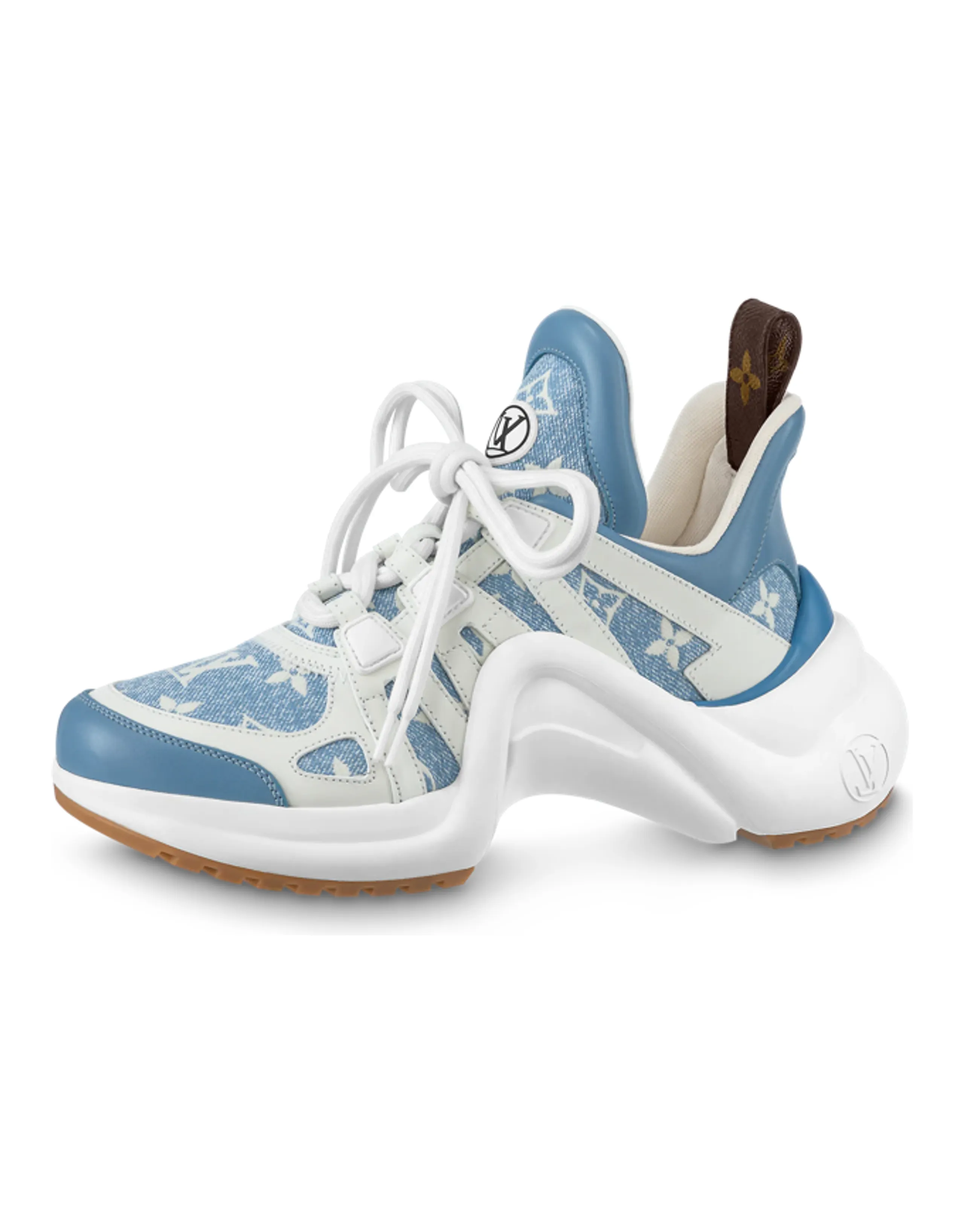 LOUIS VUITTON Archlight 1.0 Low Top Casual Shoes Women's Blue White