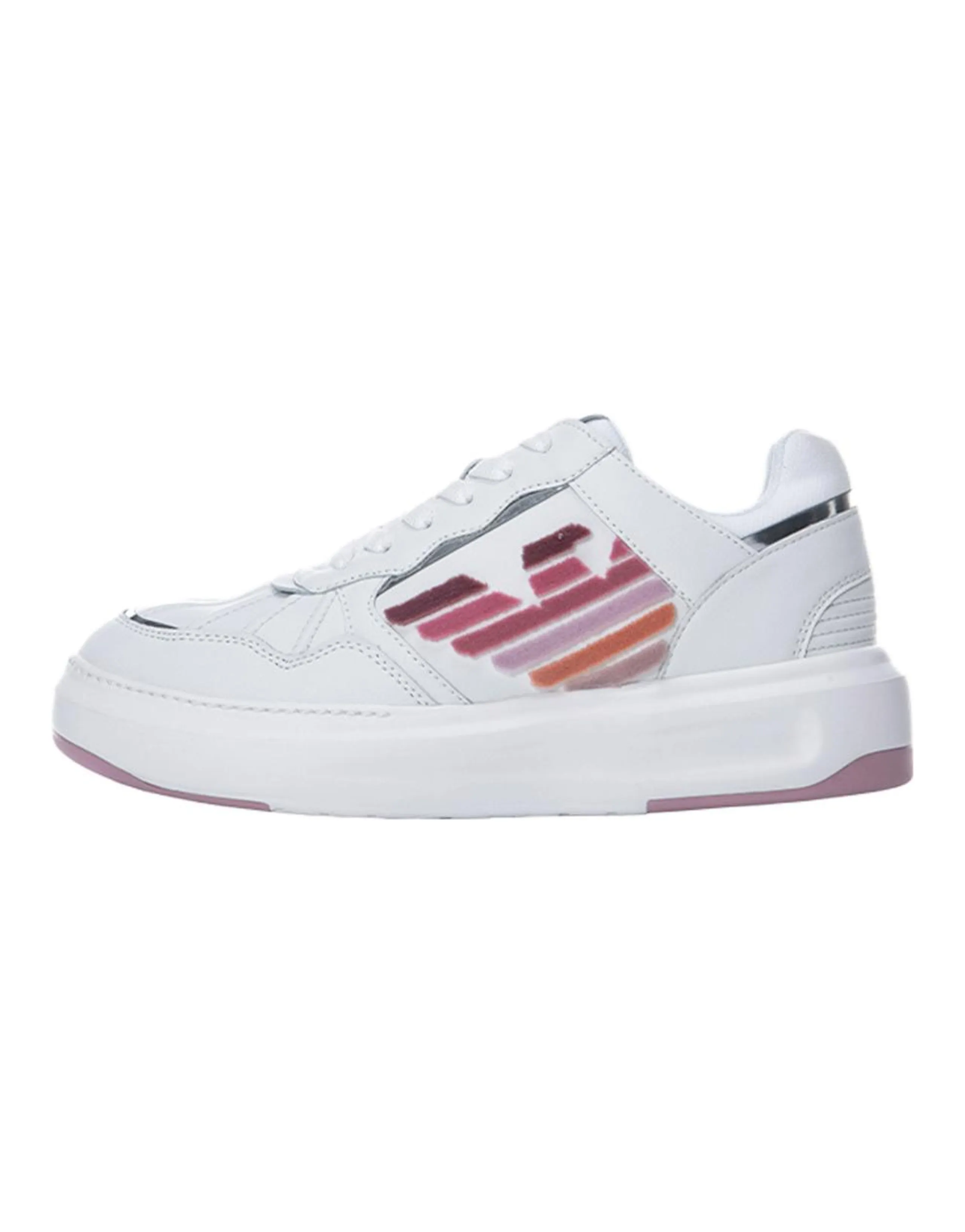EMPORIO ARMANI Low Top Skateboard Shoes Women's White