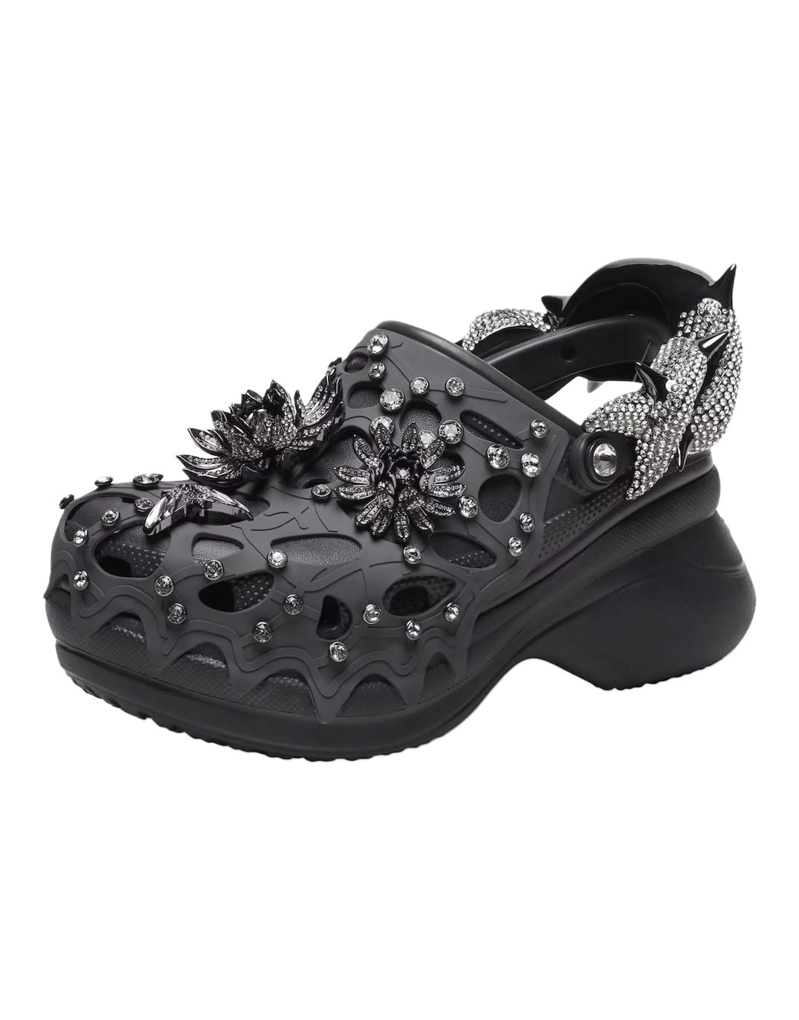 Crocs Classic Bae Clog Swarovski Black Women's
