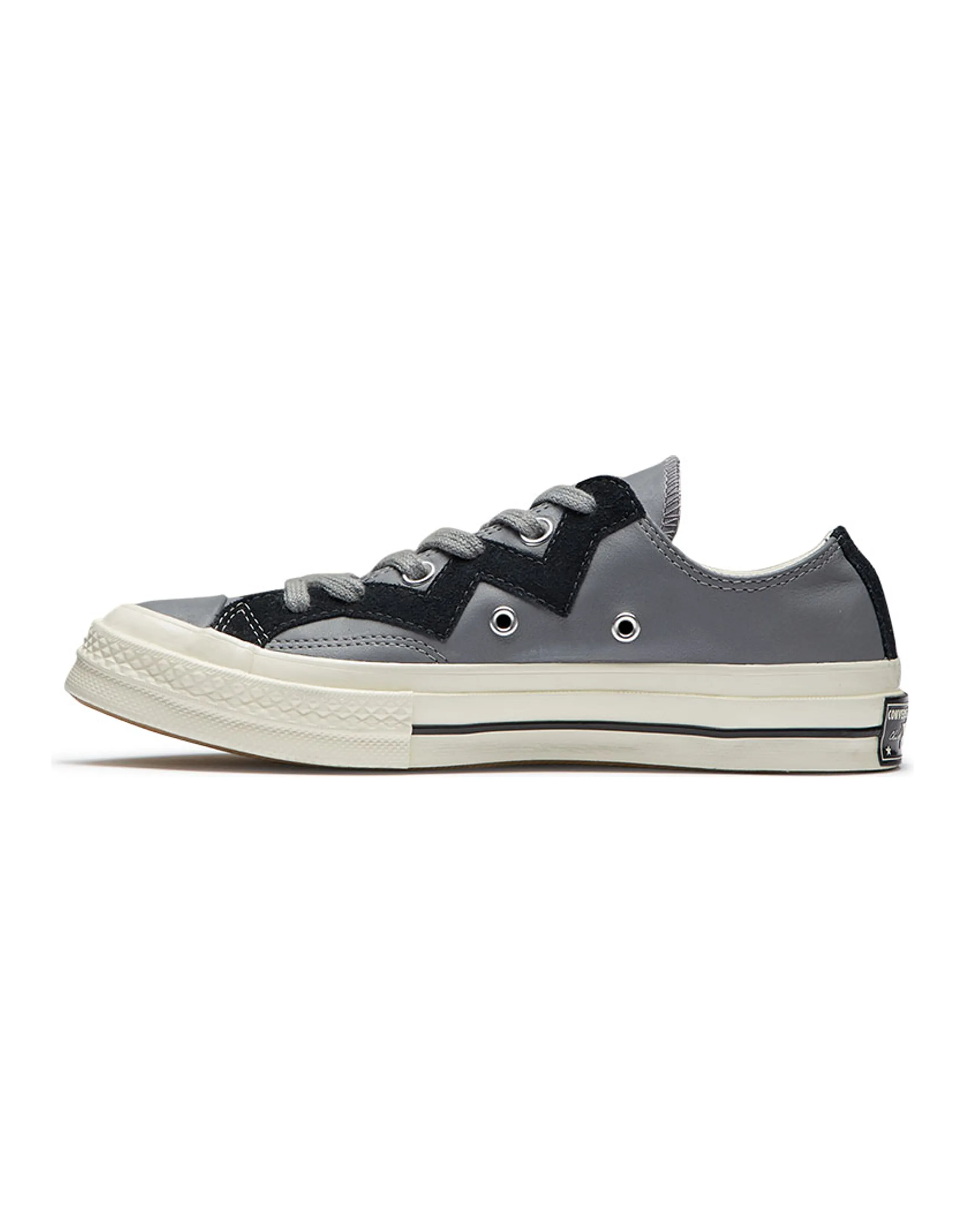Converse Chuck 1970s Leather Low Top Grey Black Women's