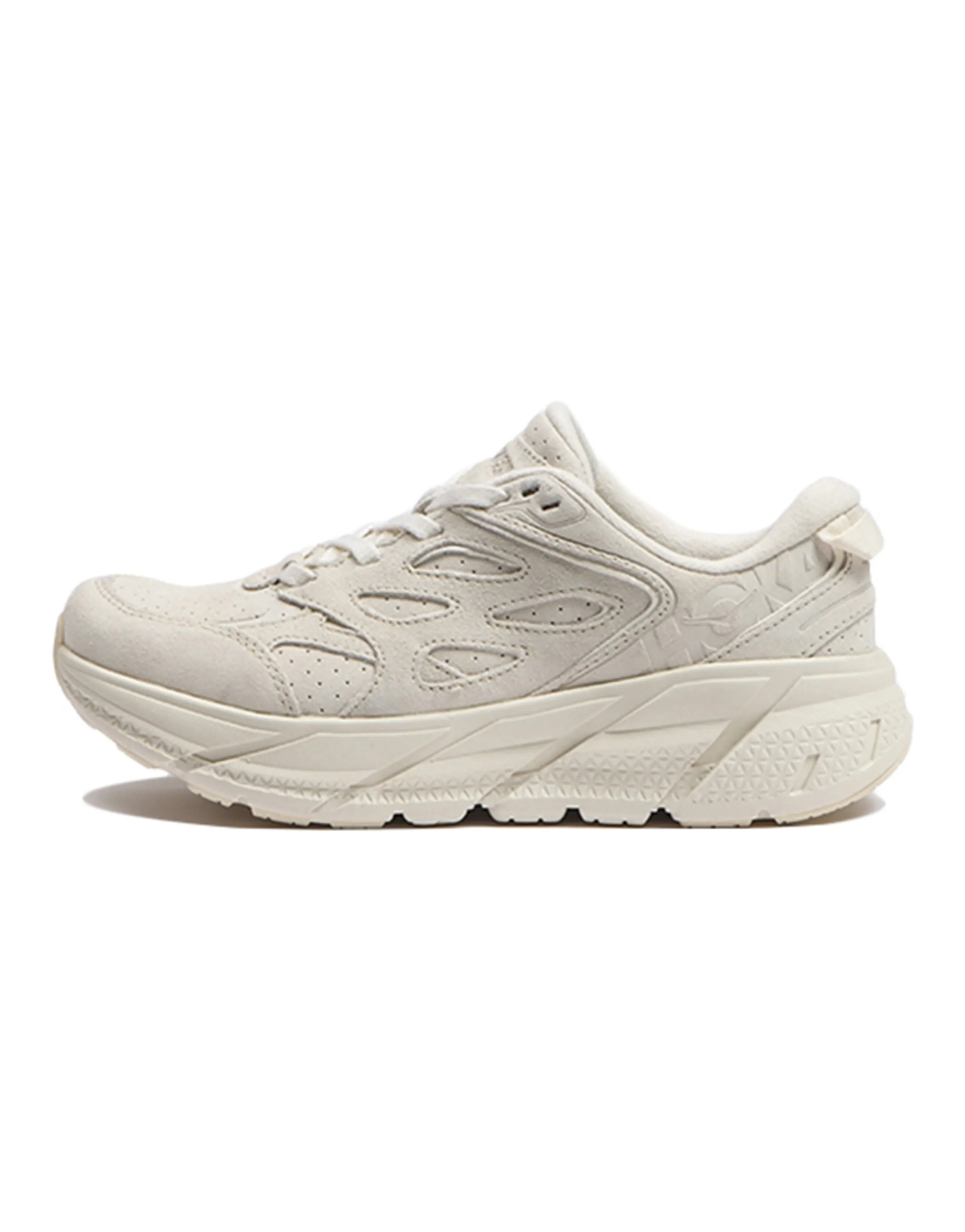 HOKA ONE ONE Clifton L Suede Eggnog All Gender