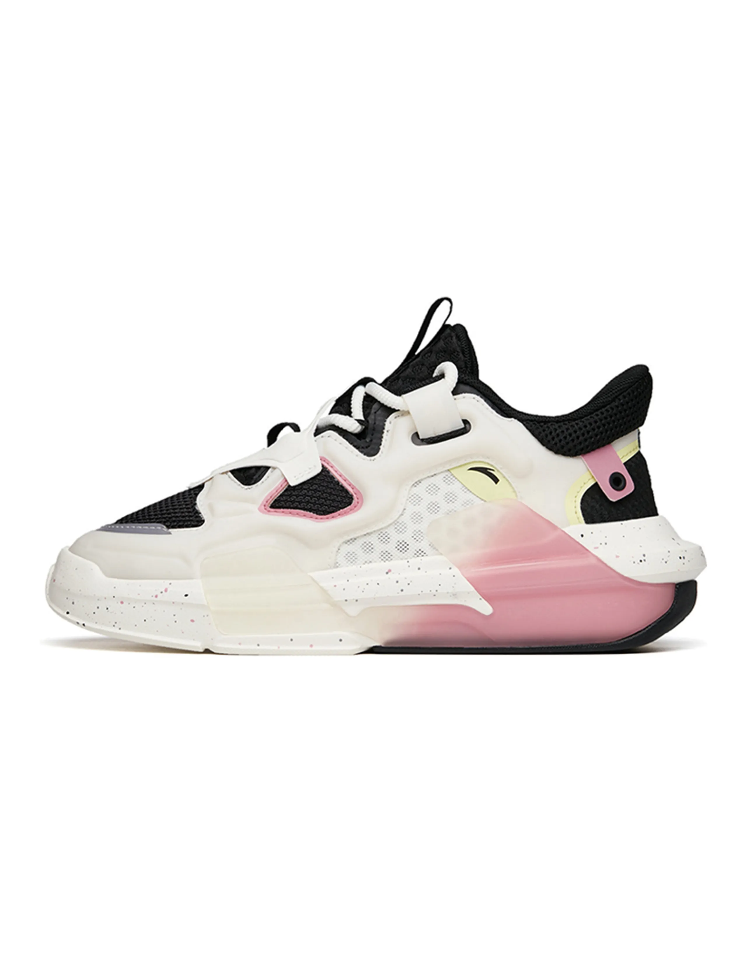 Anta Bastard 3.0 Non-slip Wear-resistant Shock Absorption Low-Top Skateboard Shoes Women's Black White