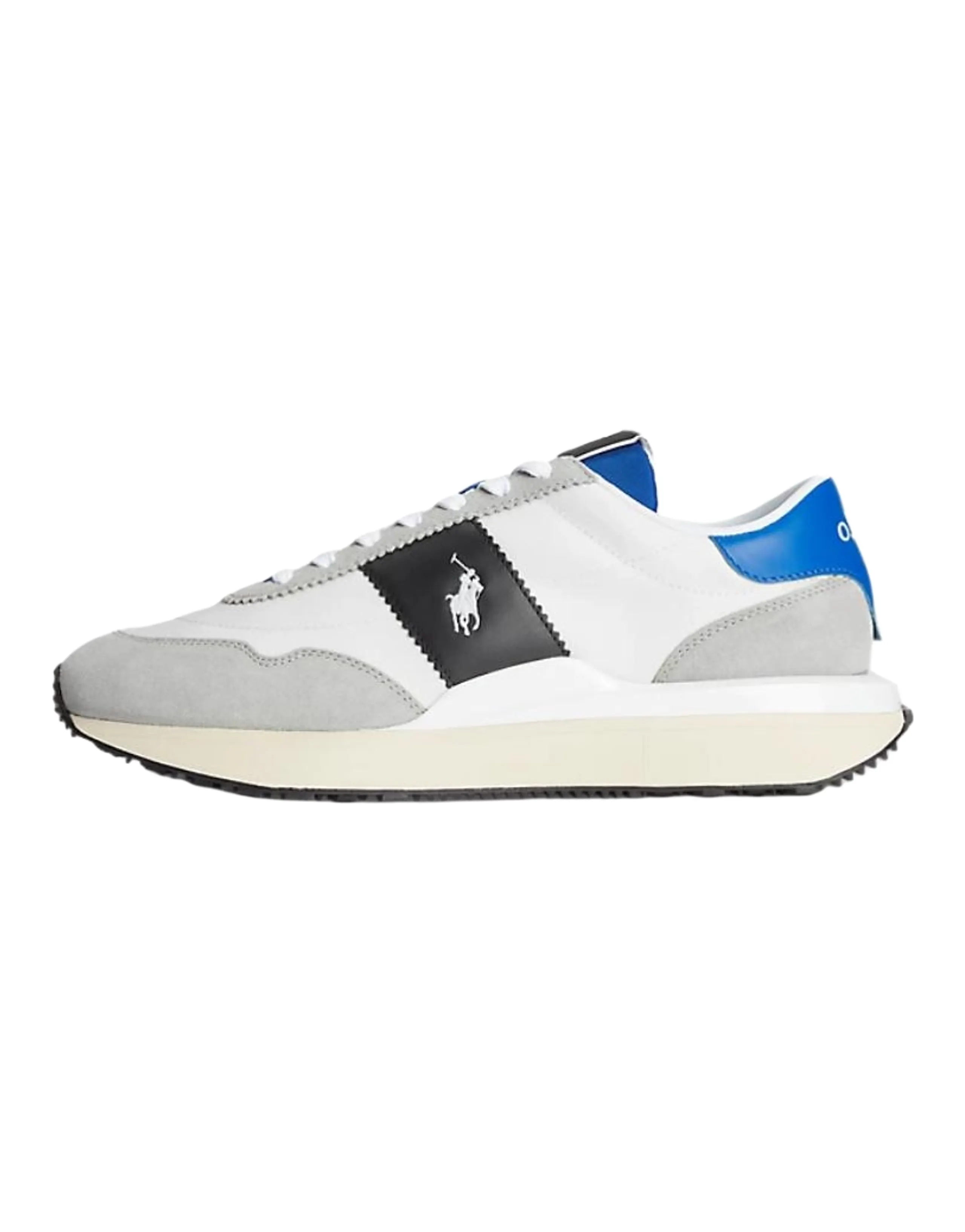 Polo Ralph Lauren Train 89 Suede Lace-Up Round Toe Casual Shoes Men's White