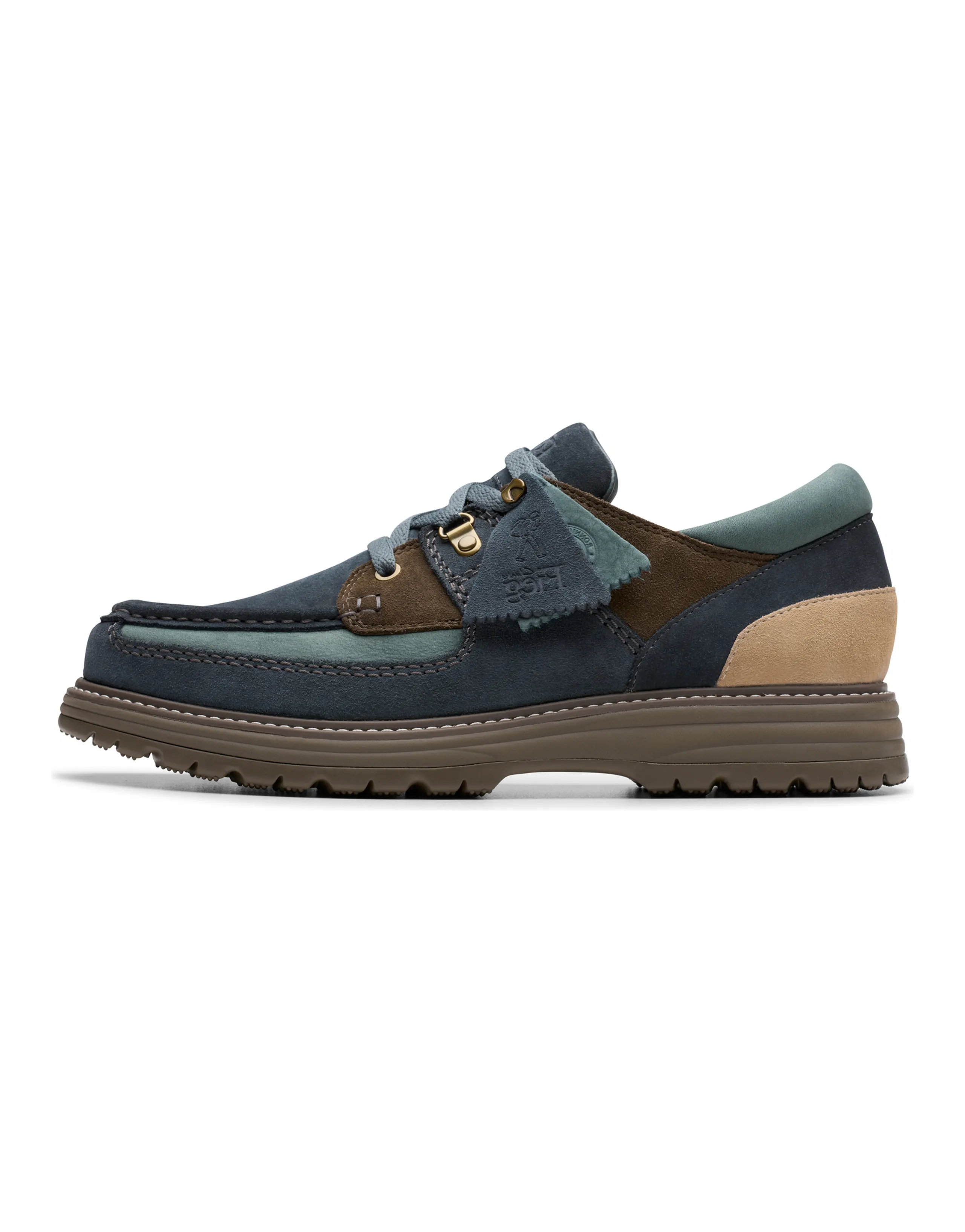 Clarks Originals 8th ST Collab Split Leather Casual Shoes Men's Navy