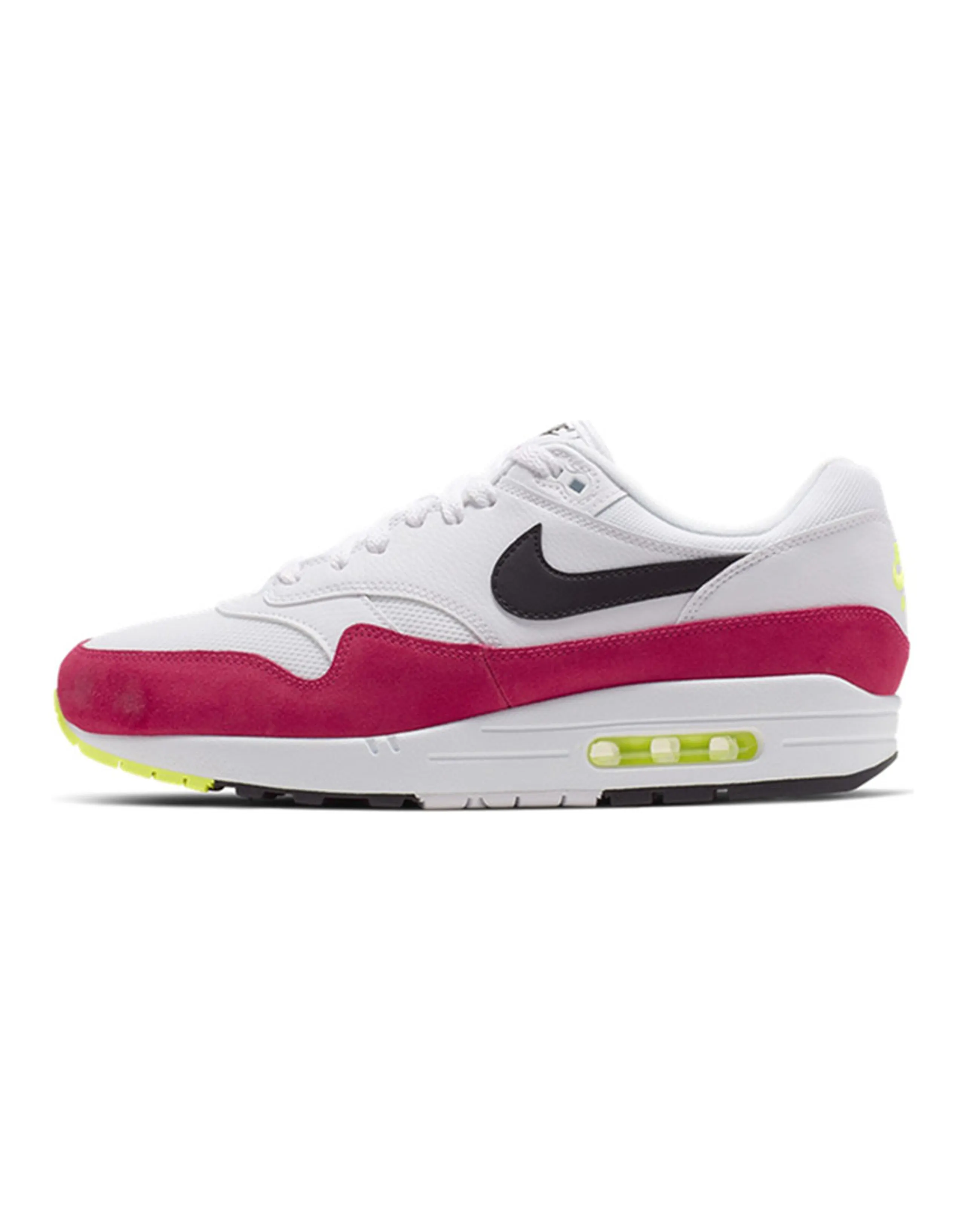 Nike Air Max 1 White Black Volt Rush Pink