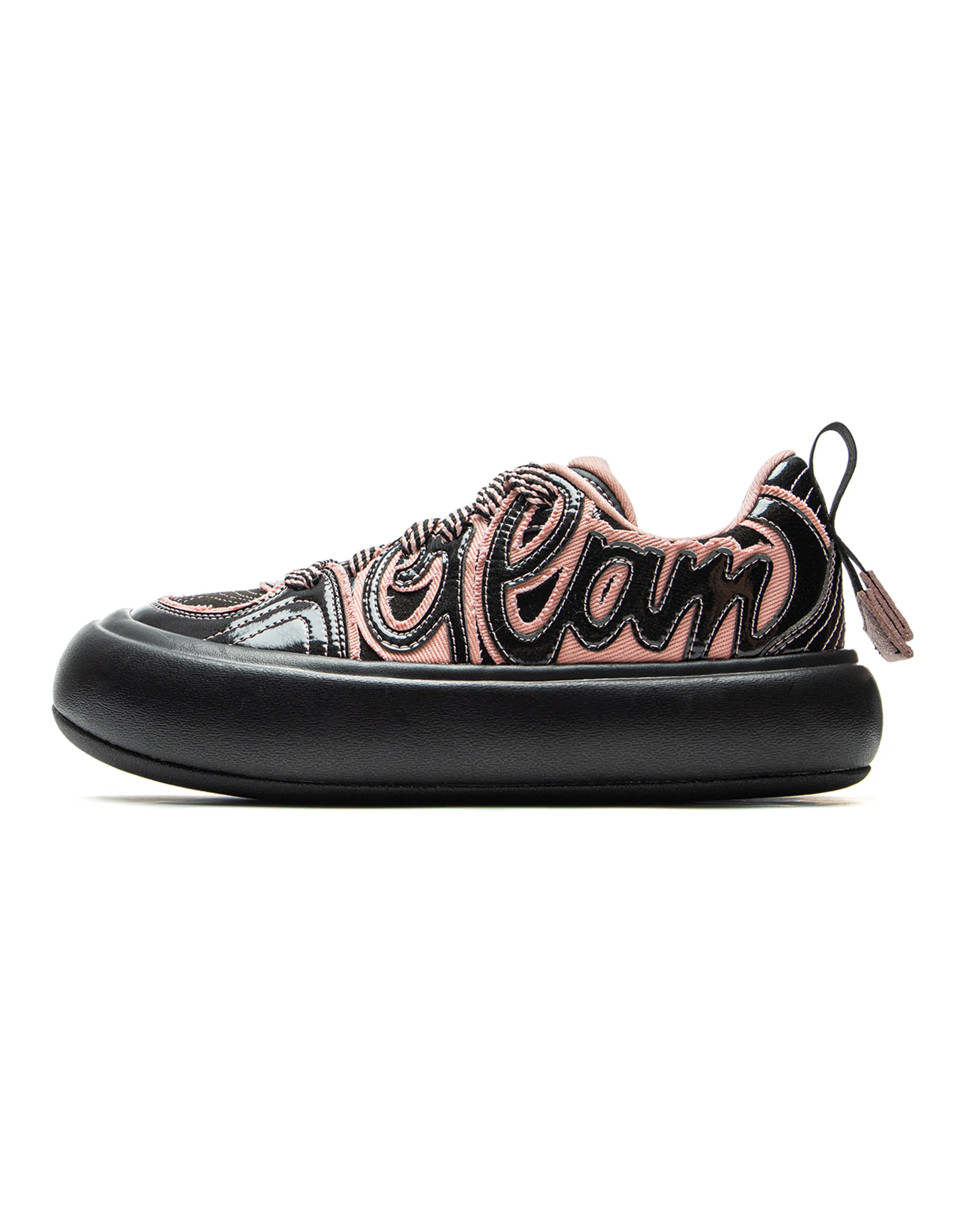 LI-NING Puff Platform Trendy Sports Wrapped Cushioning Low-Top Skate Shoes Women's Black Pink
