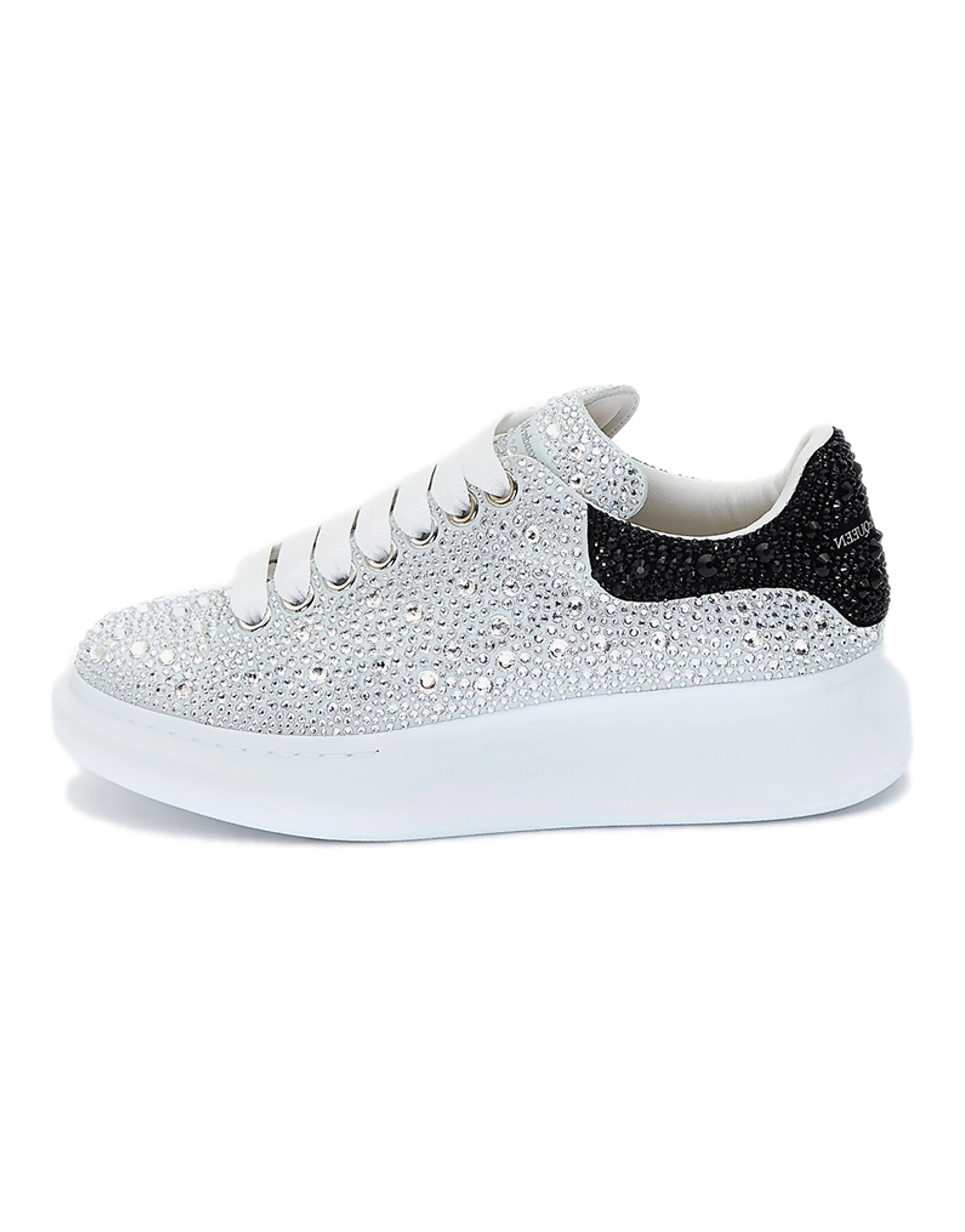 Alexander McQueen Oversized Crystal Embellished White Women's