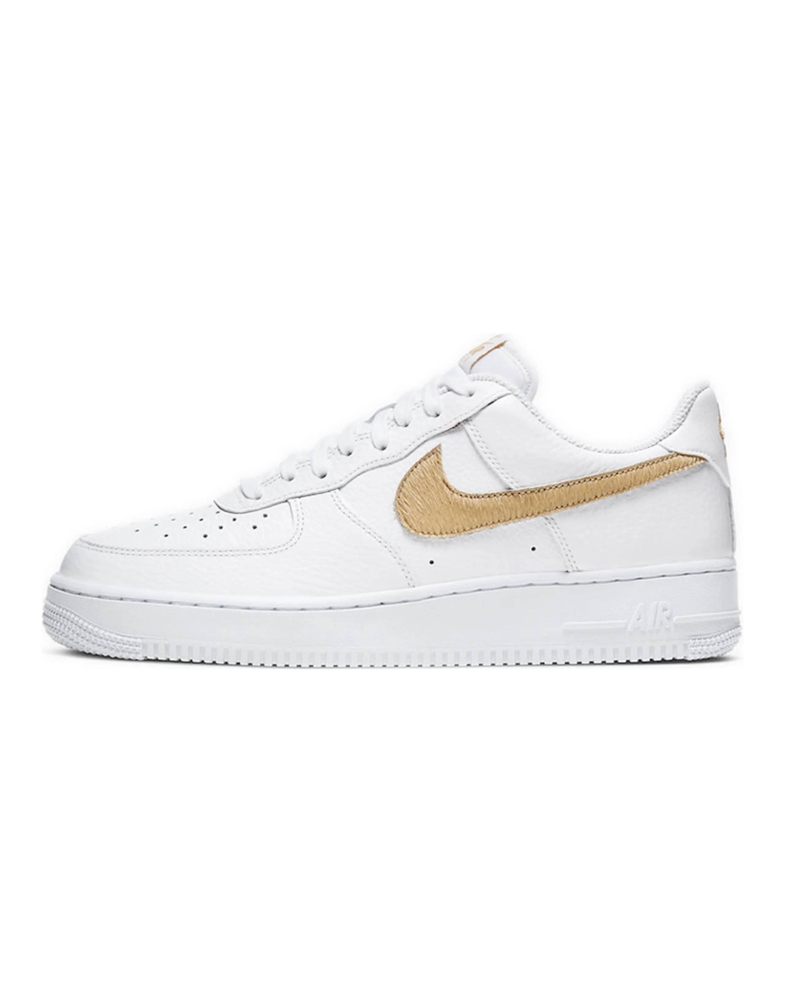 Nike Air Force 1 Low Pony Hair Snakeskin Club Gold