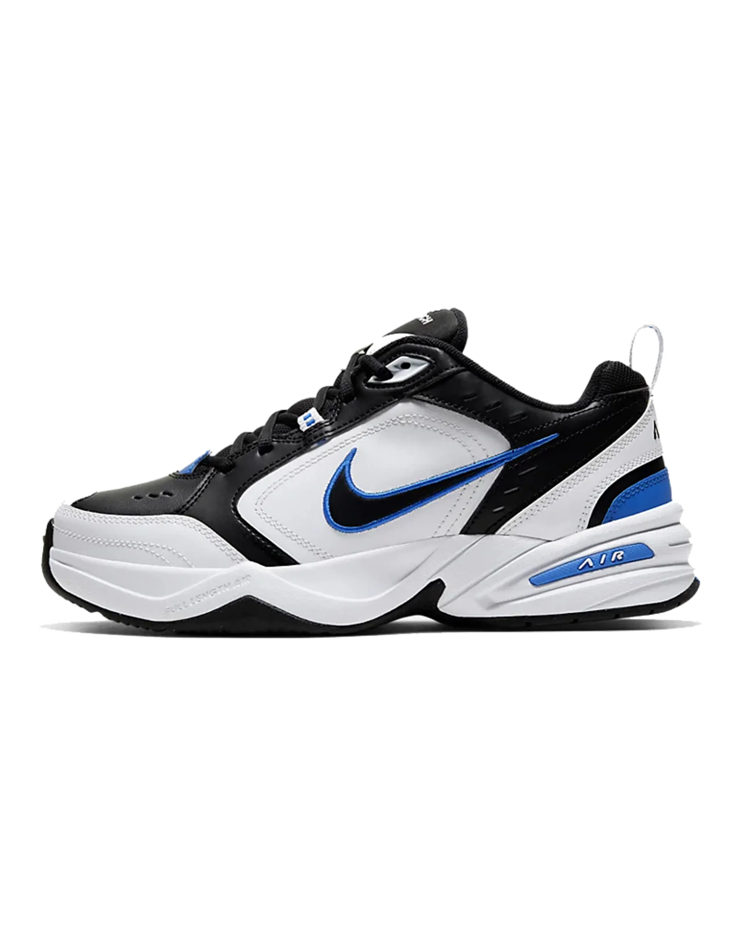 Nike Air Monarch Iv Black White Royal Blue