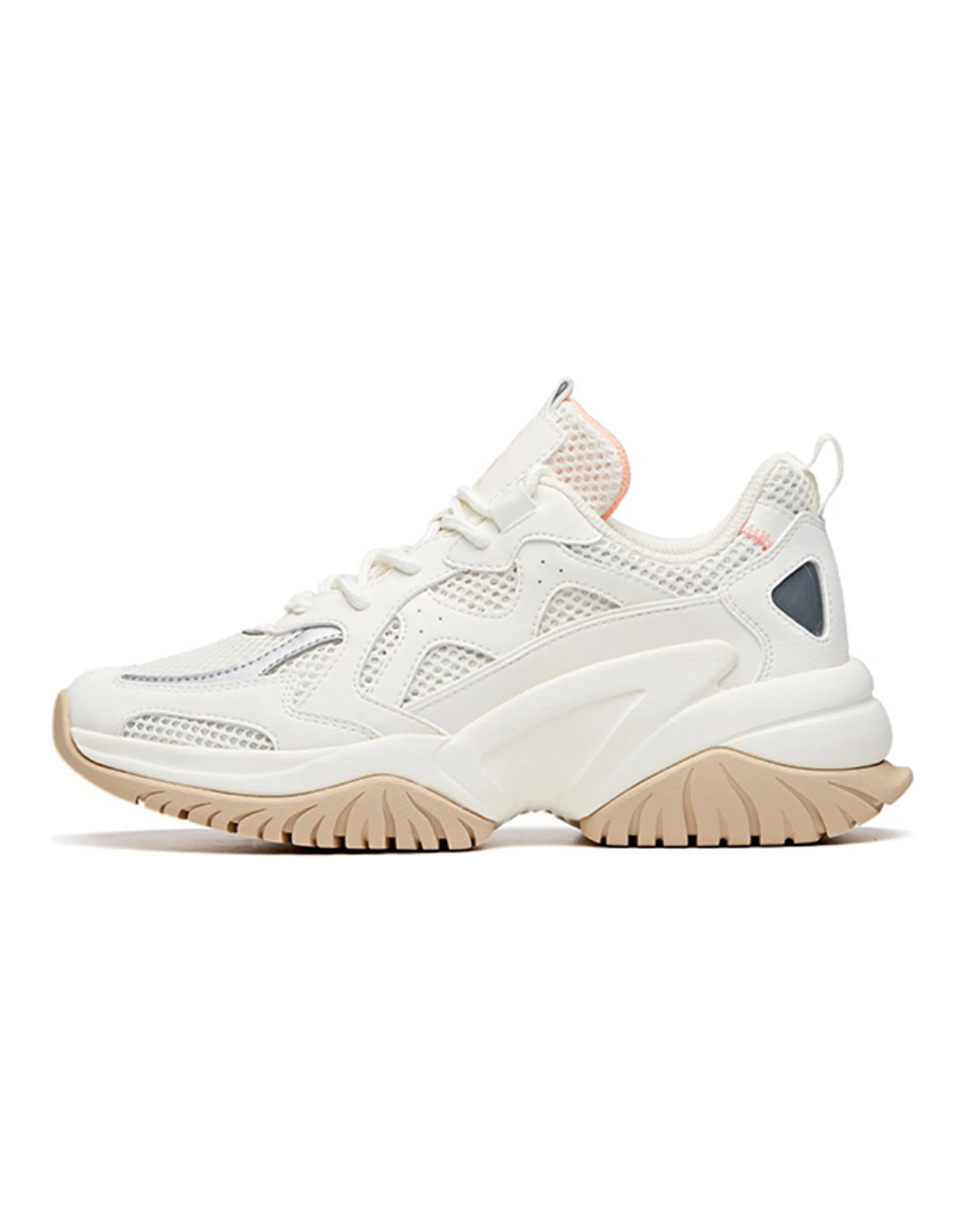 ANTA Chunky Sneakers Women's Low-Top Oat Gray