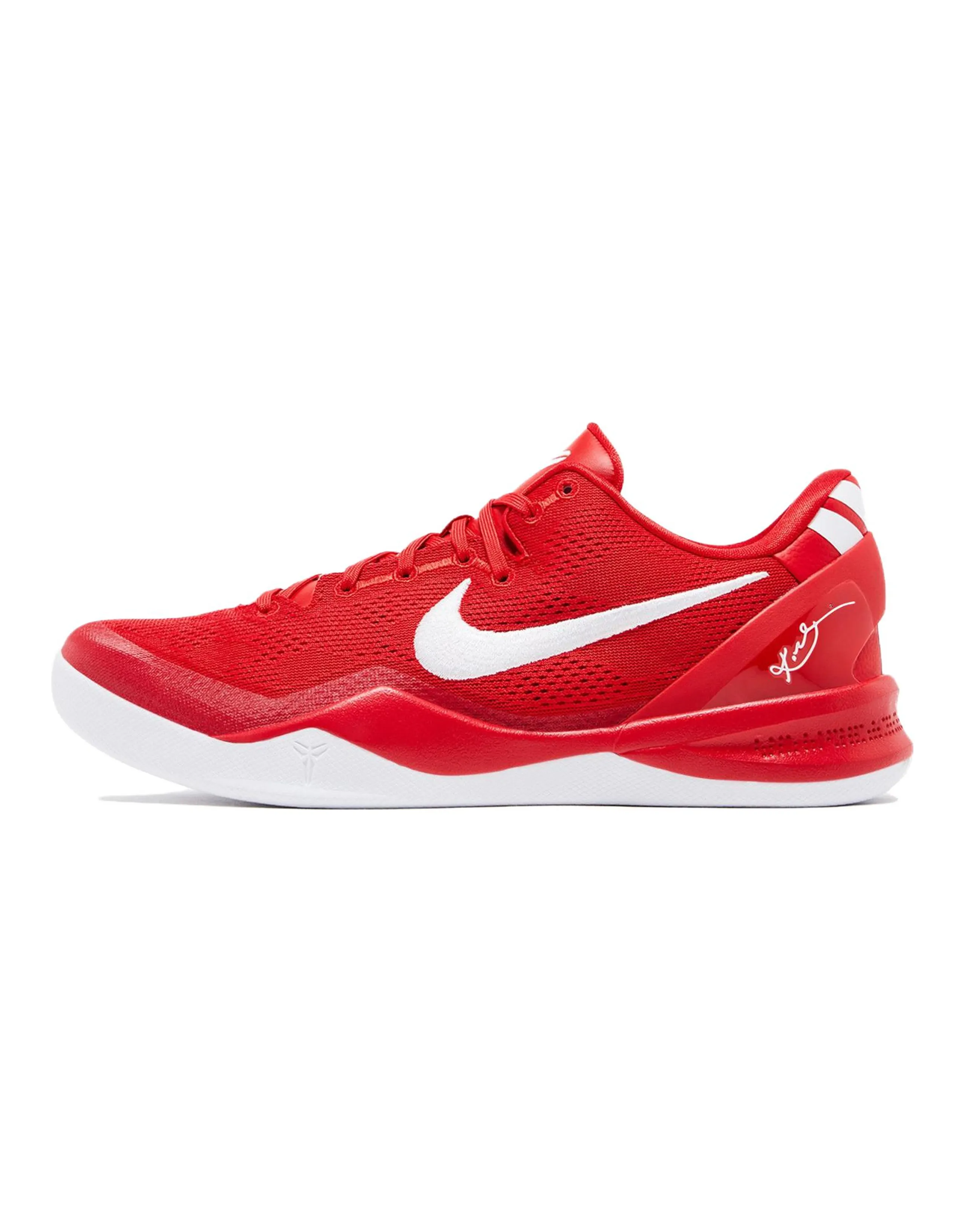 Nike Kobe 8 Abrasion Resistant Low top Basketball Shoes Unisex Red