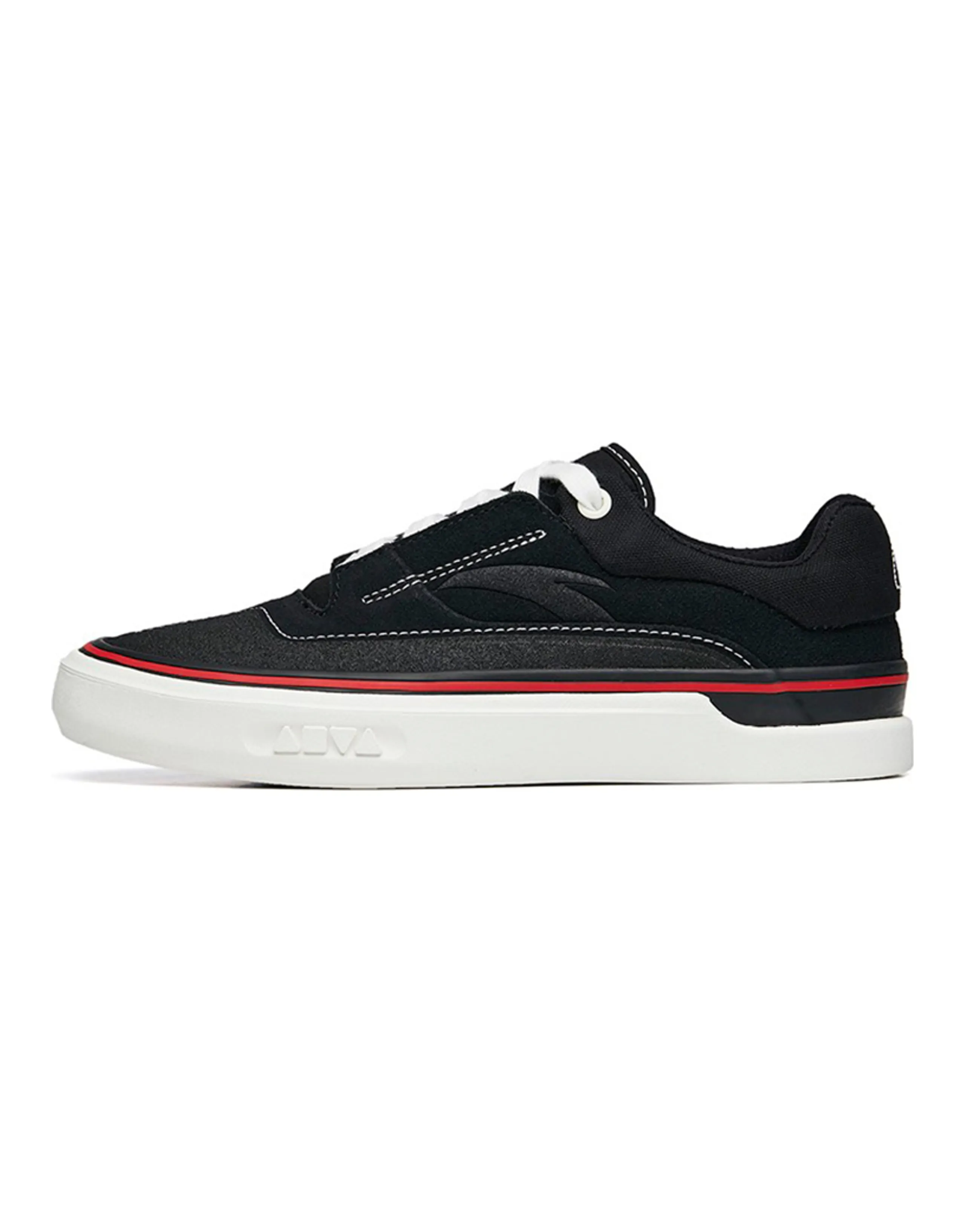 Anta Ao Li Wear-Resistant Low-Top Skateboard Shoes Women's Black White