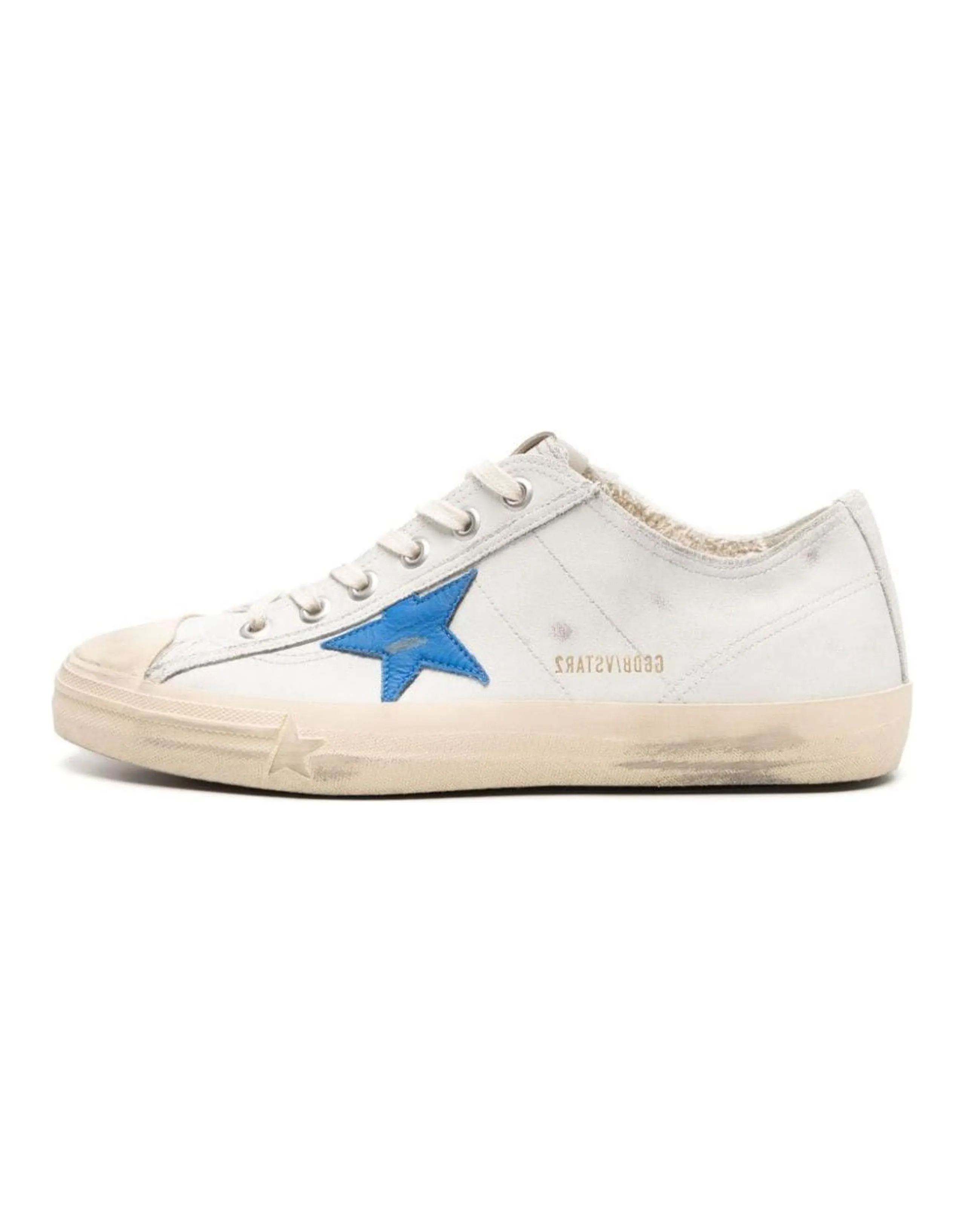 Golden Goose V-Star 2 Low-Top Skateboard Shoes Men's White