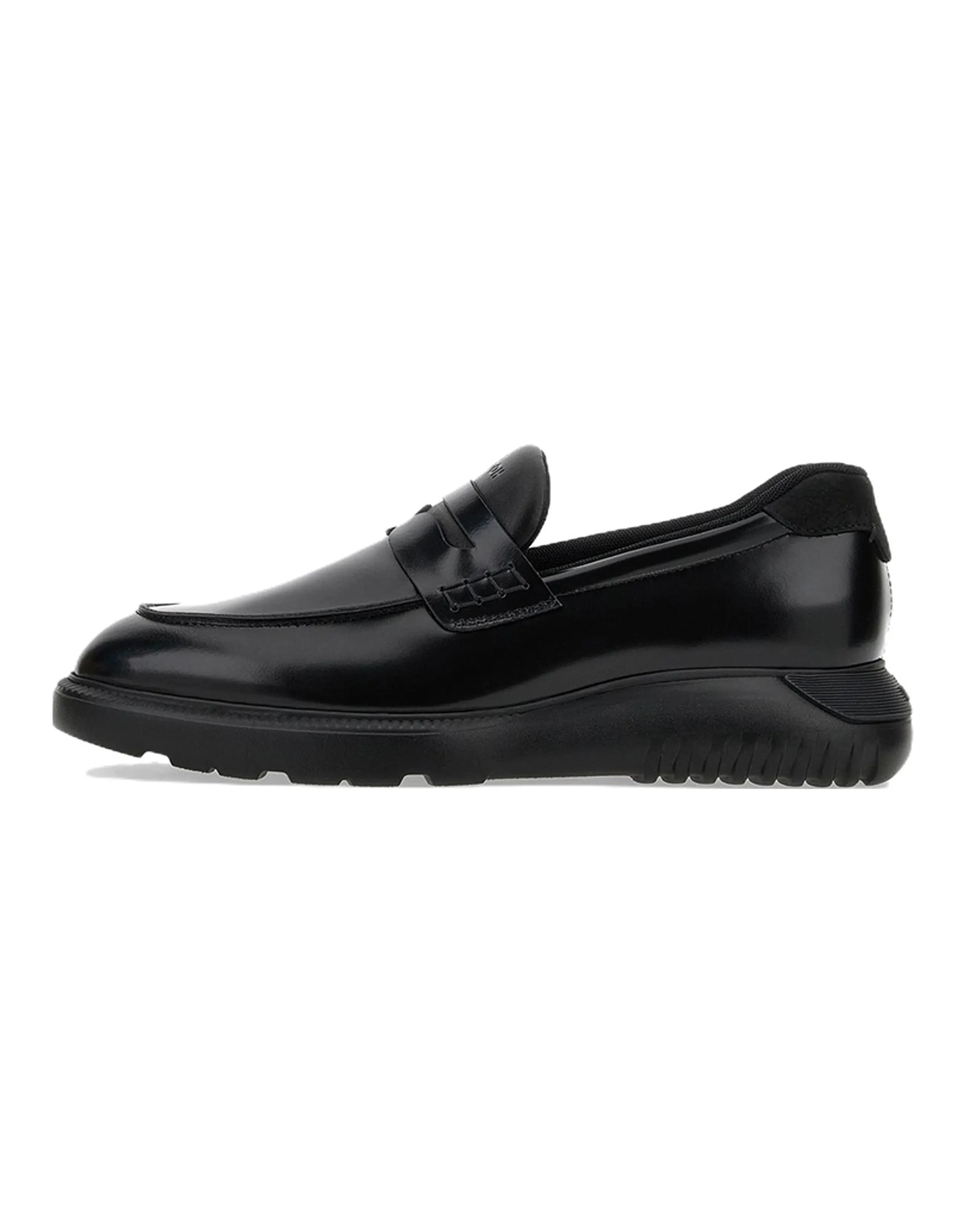 HOGAN H600 Debossed-logo Penny Loafers