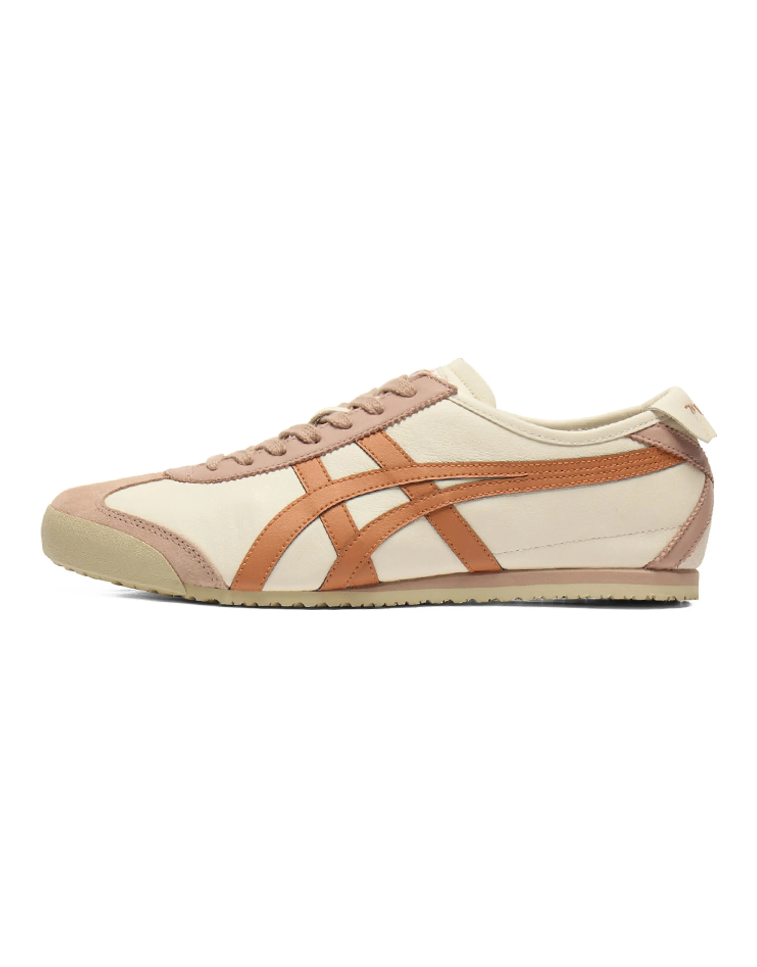 Onitsuka Tiger MEXICO 66 Retro Sport Breathable Low-Top Casual Shoes Unisex Beige Orange