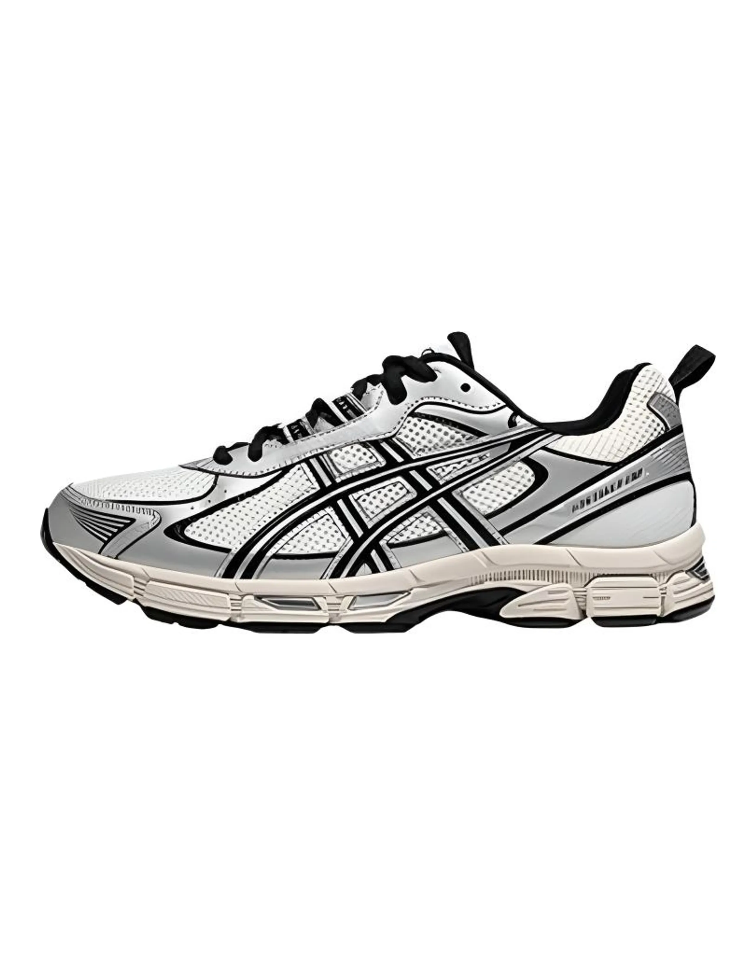 ASICS Gel-Exalt 2 CN Comfort Sport Fabric Synthetic Leather Cushioning Low-Top Running Shoes Men's Black White
