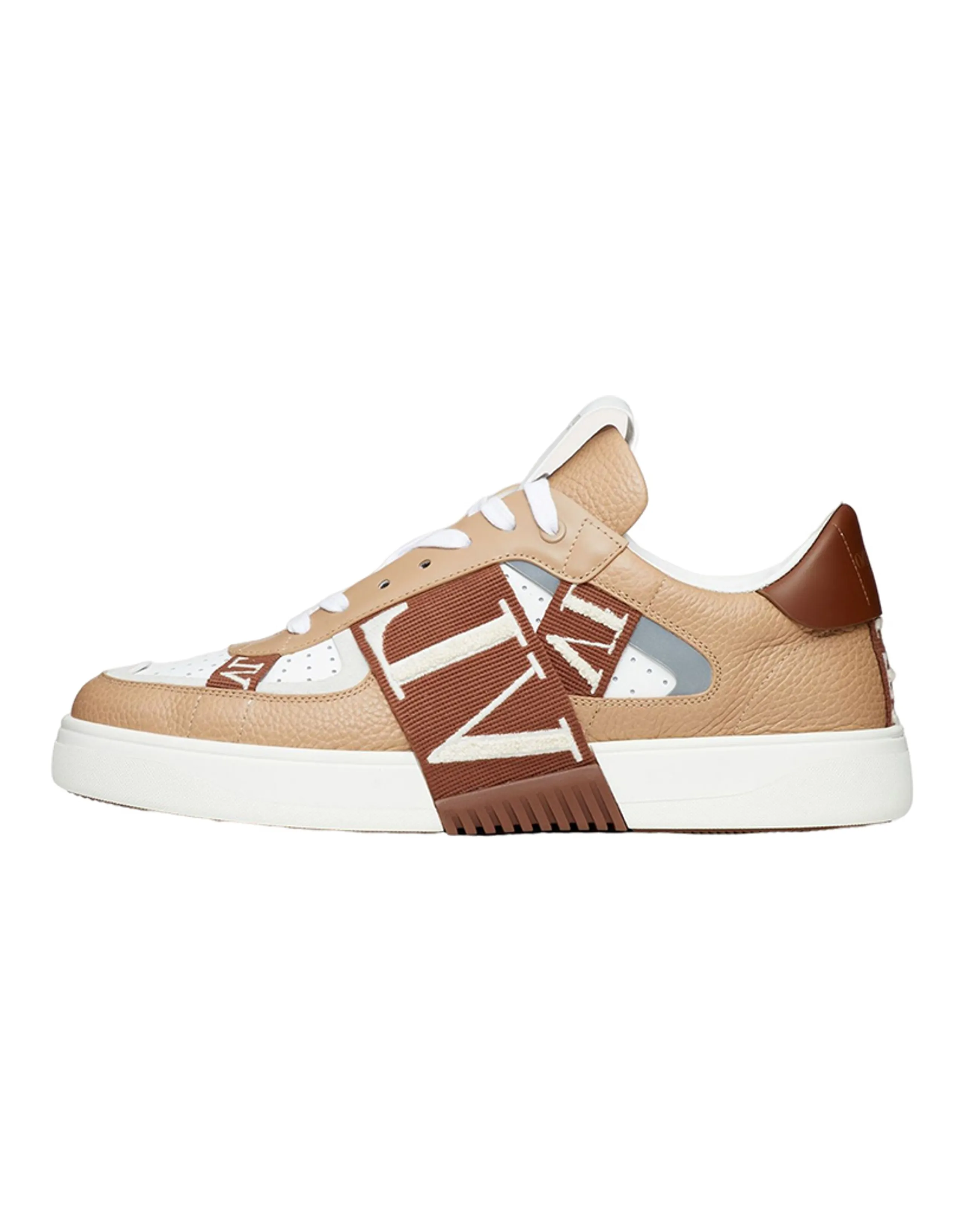 Valentino VL7N Stylish Skateboarding Shoes Men's Beige Brown