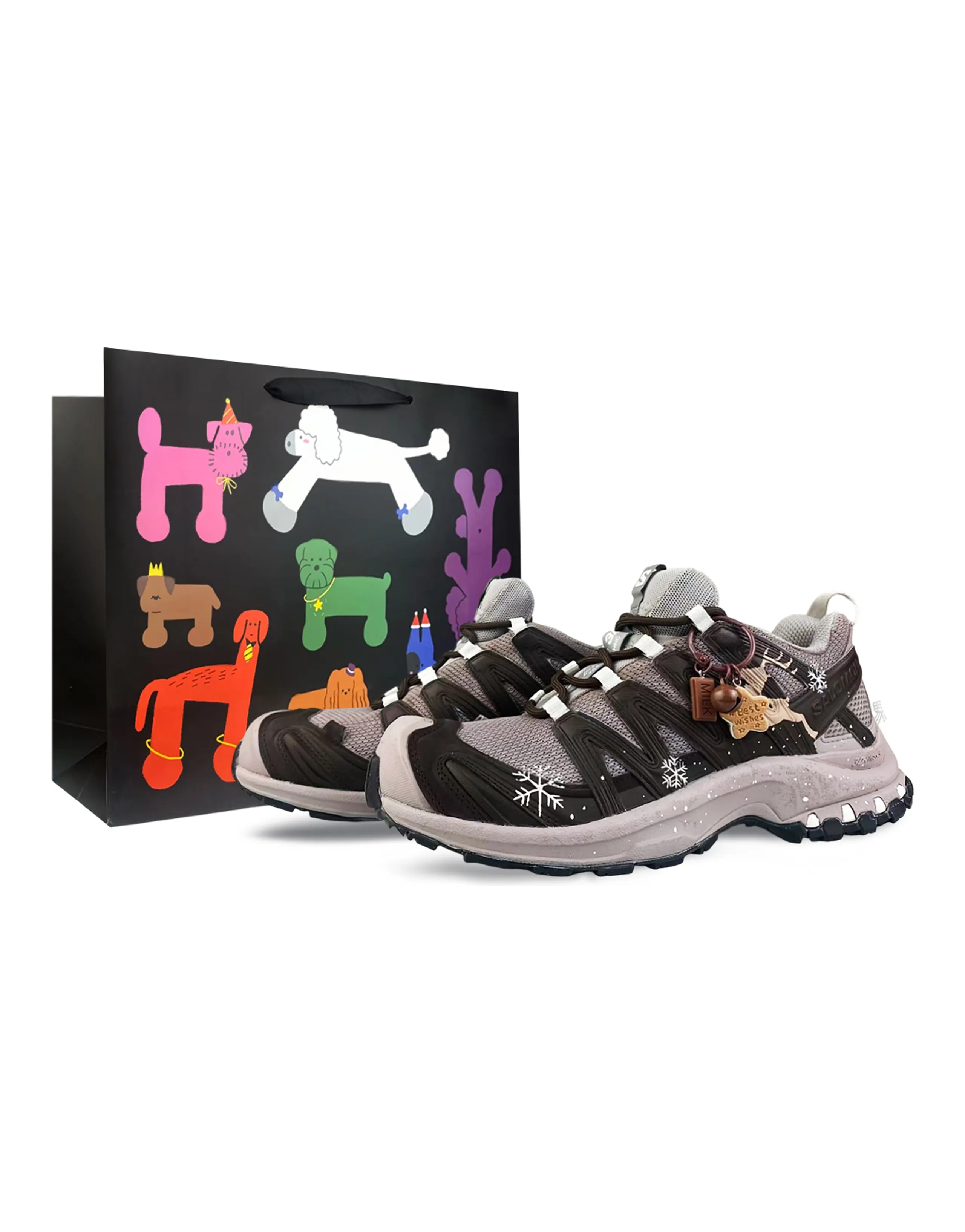 CustomSALOMON XA PRO 3D BNK 'First Snow Reindeer' Outdoor Commuter Shoes Unisex