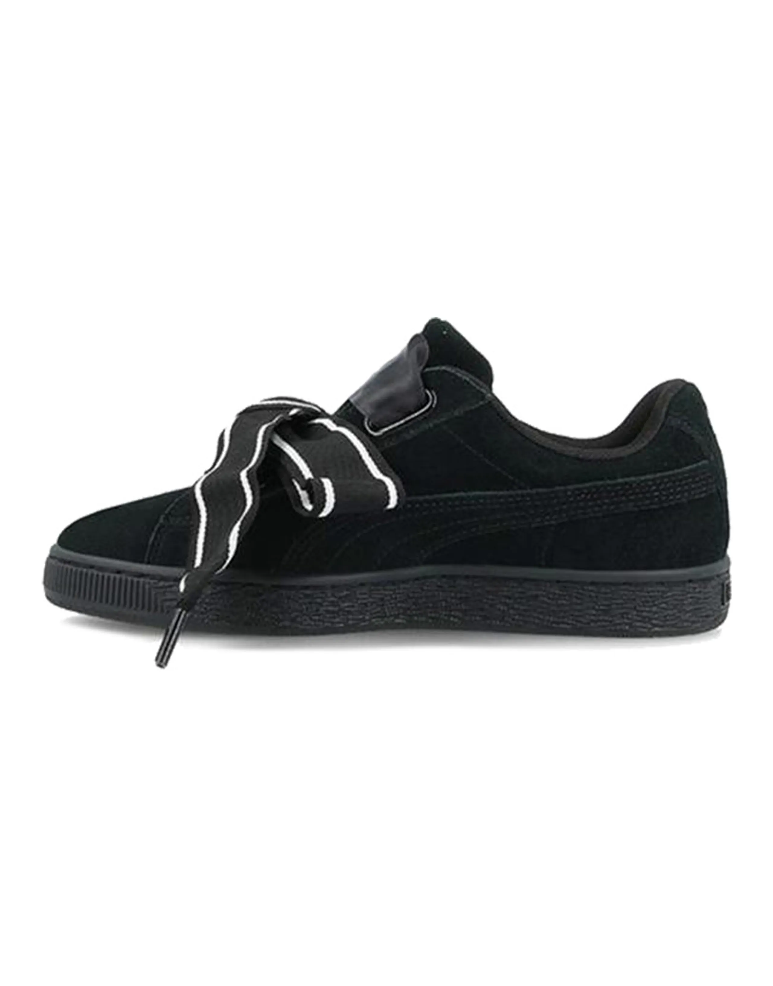 PUMA Suede Heart Satin New Authentic Black Women's
