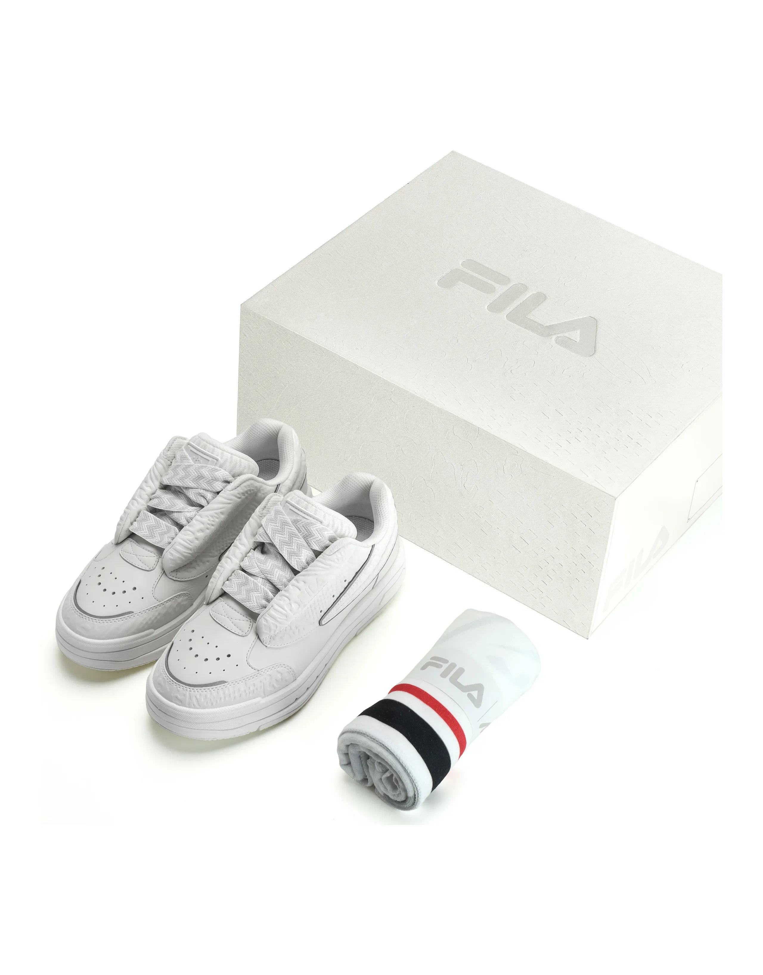 FILA MIXA White Dancer Coverage Low-Top Skateboard Shoes Women's Snow Box