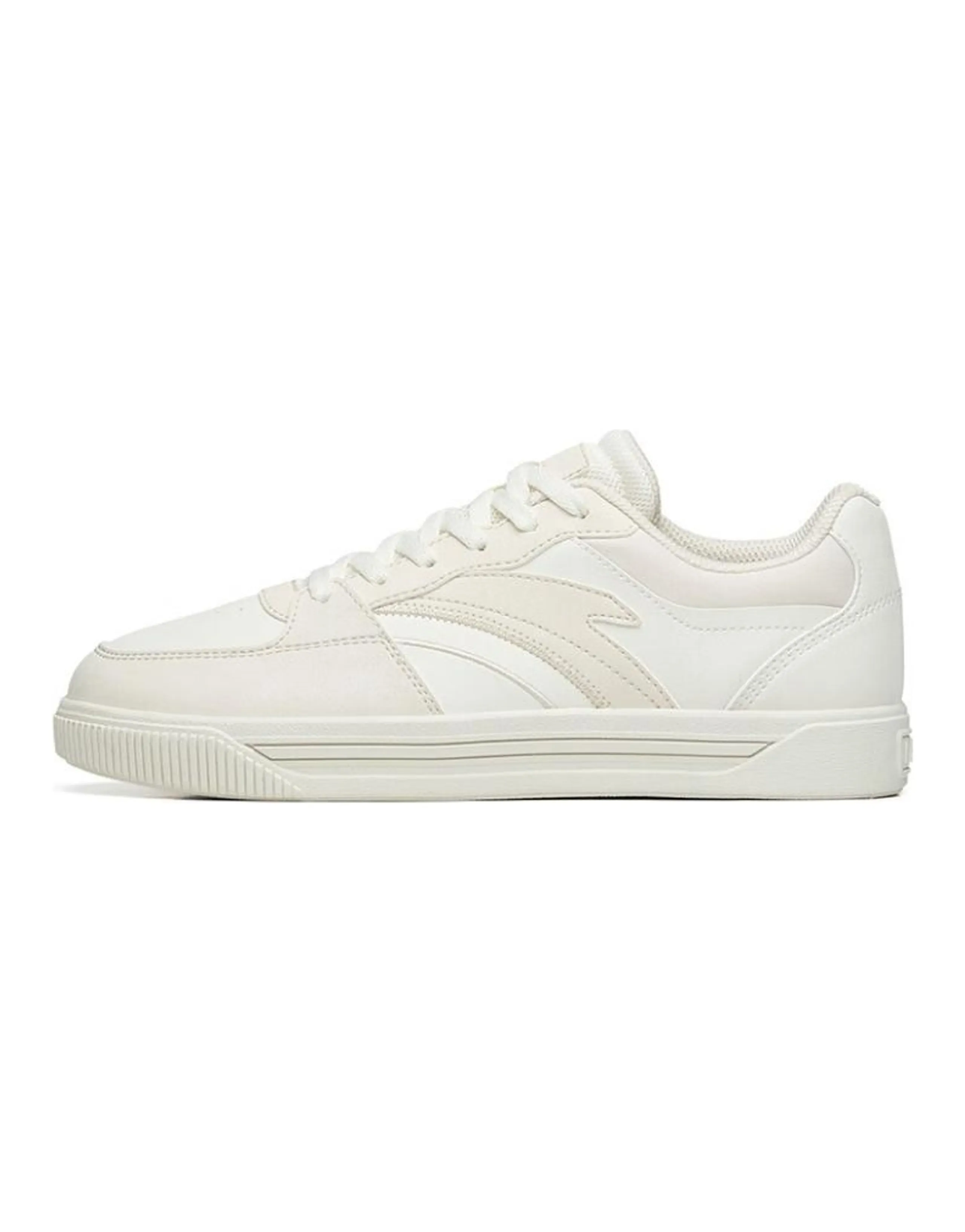 Anta Life Collection Wear-Resistant Low-Top Skateboard Shoes Women's White Gray