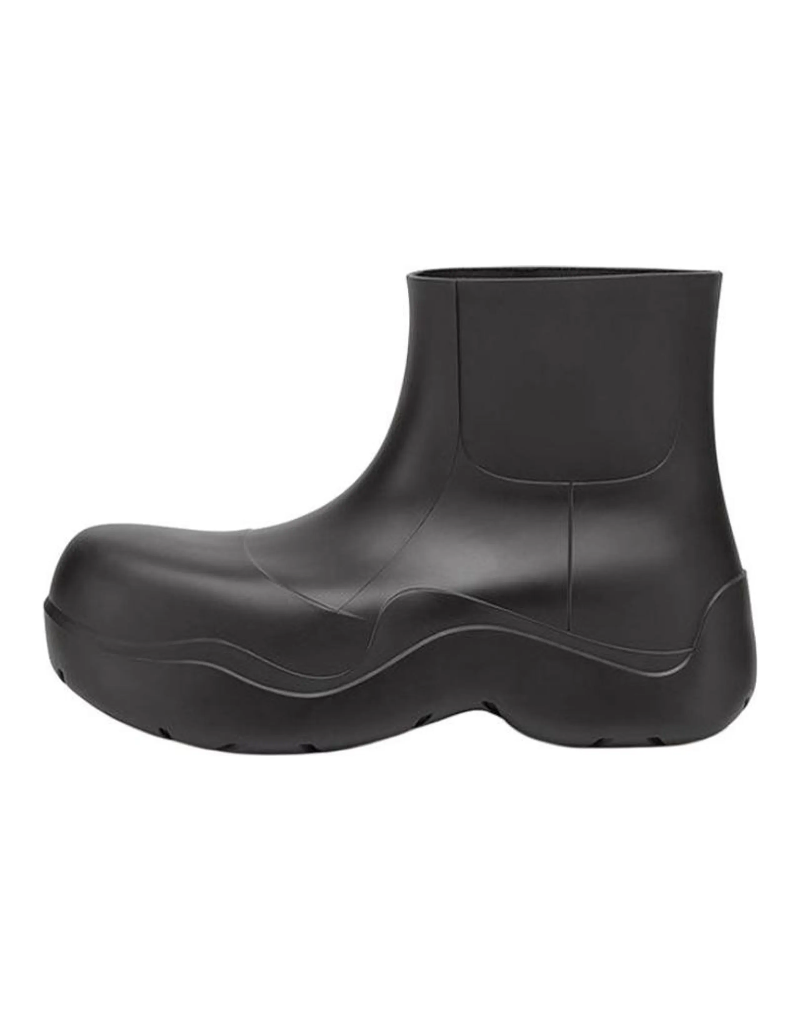 Bottega Veneta Puddle Rain Boots Rubber Classic Ankle Boots Women's Black